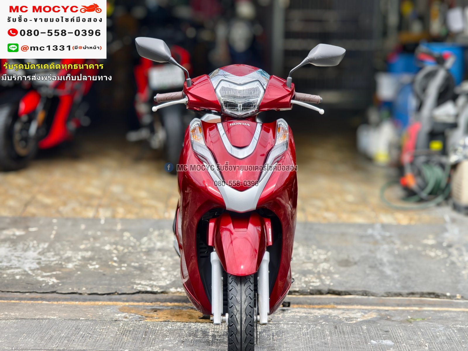 Lead 4v สีแดง 2023 วิ่ง10000โล รถบ้านแท้มือเดียว ไม่ใช่รถประมูล เครื่องท่อเดิมๆ No1138
