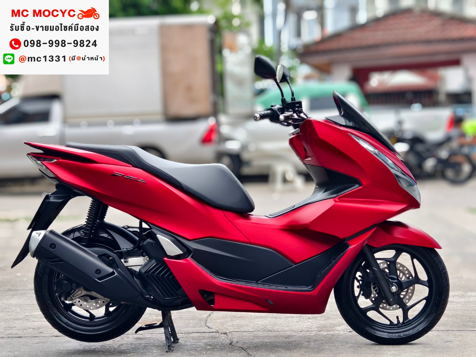 Pcx 160i 2022 รุ่นTop abs tcs รถบ้านแท้เจ้าของมือเดียว กุญแจรีโมท บุคเซอวิสครบ เล่มเขียวชุดโอนครบ No