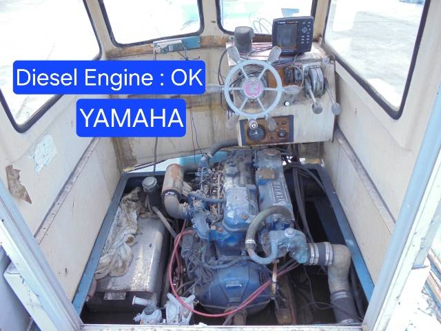 YAMAHA BOAT 27ฟุต เรือประมงชายฝั่ง ไฟเบอร์ญี่ปุ่น
เครื่องยนต์ YAMAHA ดีเซล 4สูบ 580ชั่วโมงแท้
หางเกียร์ STERNDRIVE มือสองจากญี่ปุ่น
มีพวงมาลัยบังคับ 2จุด