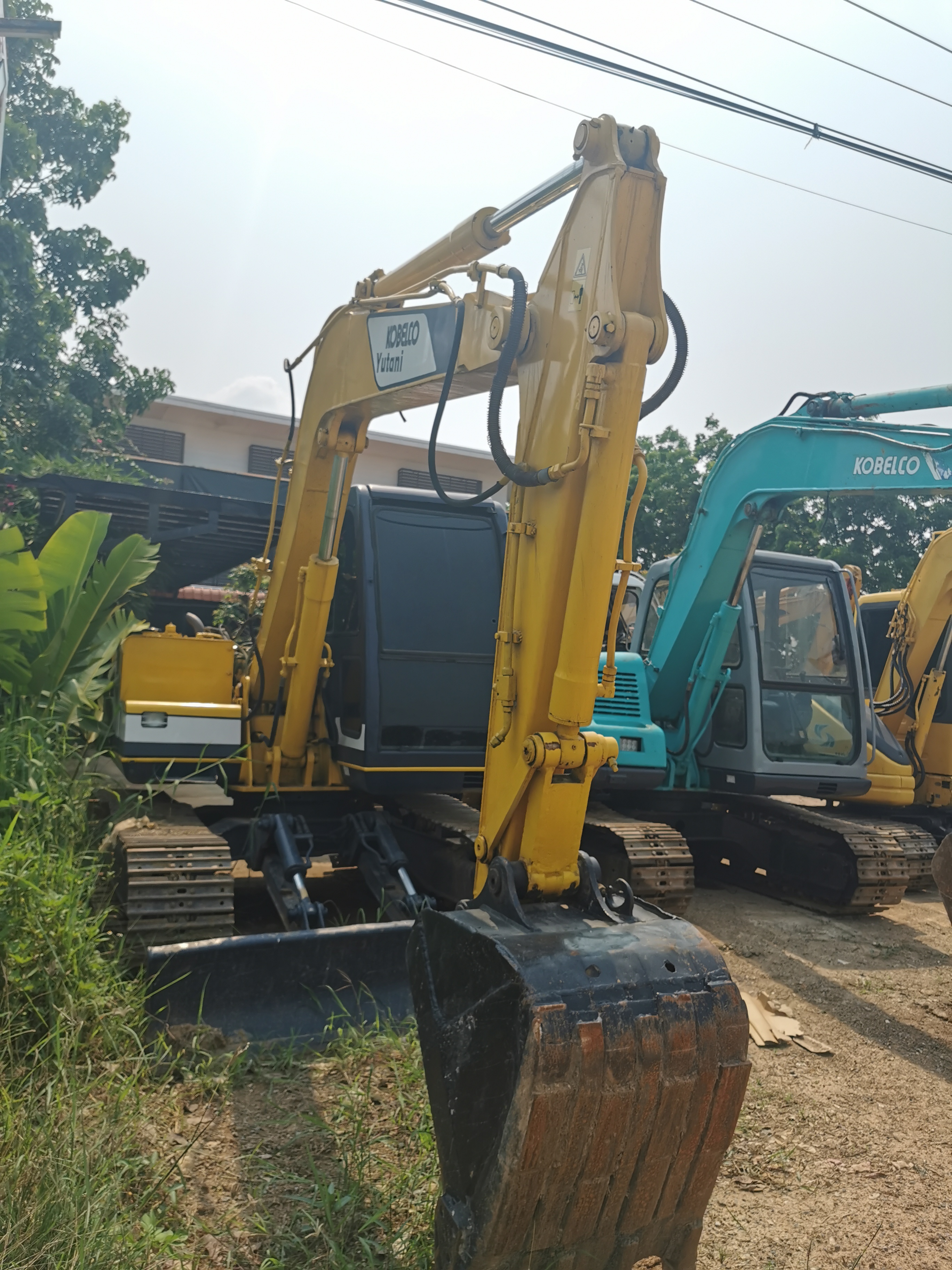 KOBELCO SK60 ไลน์เจาะ ใบมีดดัน
