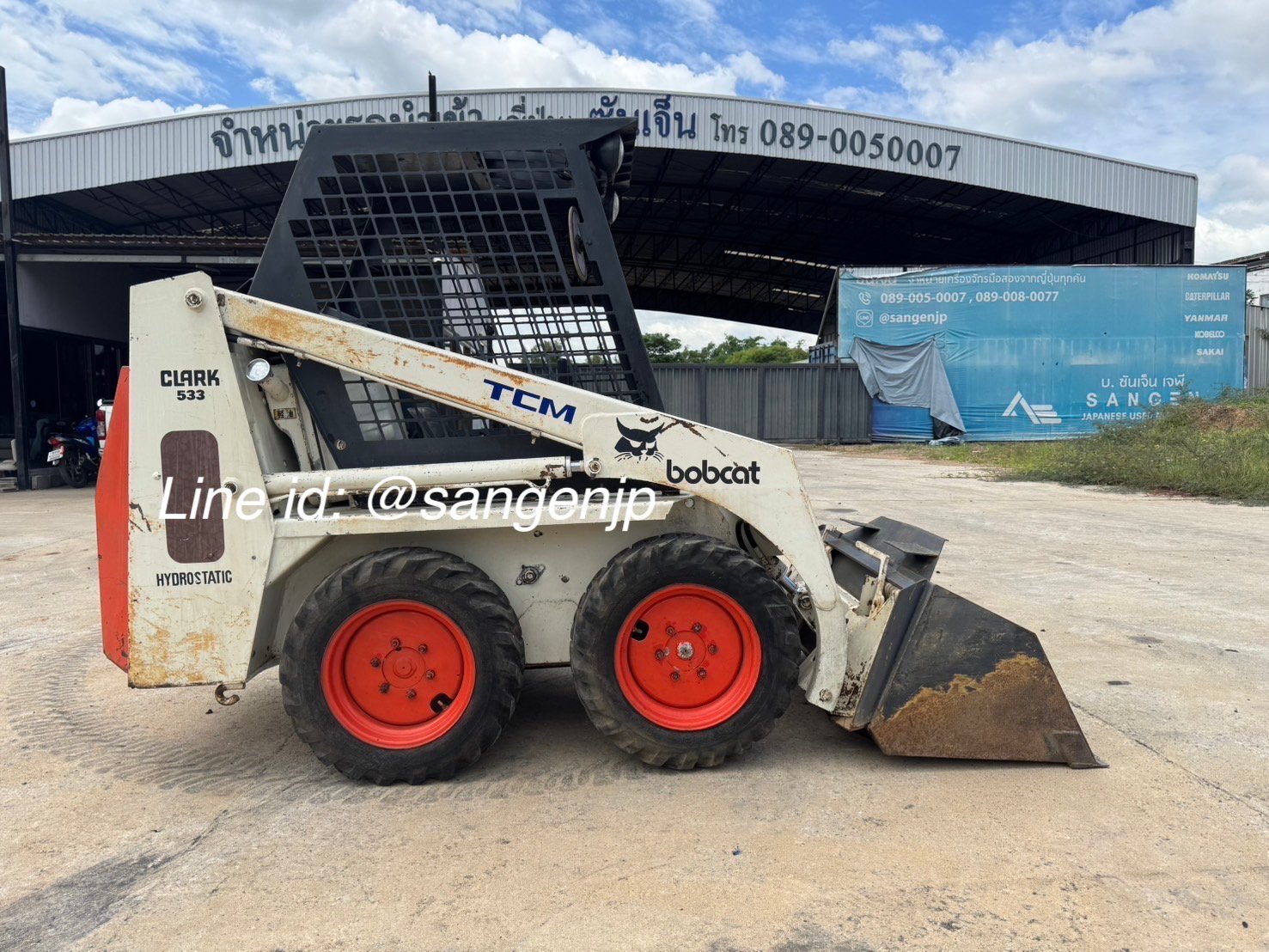 ขาย รถตักเล็ก BOBCAT 533 มือสองจากญี่ปุ่น 🇯🇵 รถไม่เคยใช้งานในไทย , บ๊อบแคท 533 ☎ ครีม 065-88-444-0