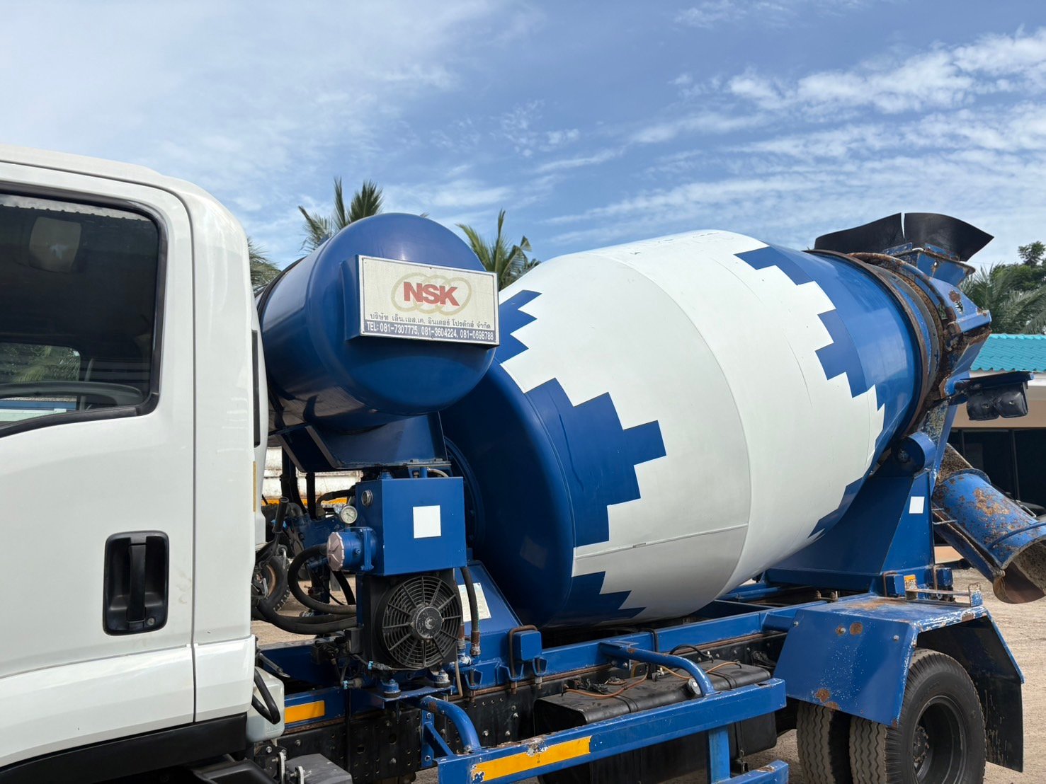 ISUZU FRR190 ปี65 ไมล์น้อย 16,800km#รถโม่ปูน6ล้อ โม่ปูน NSK 3-3.5คิว#LEK 882