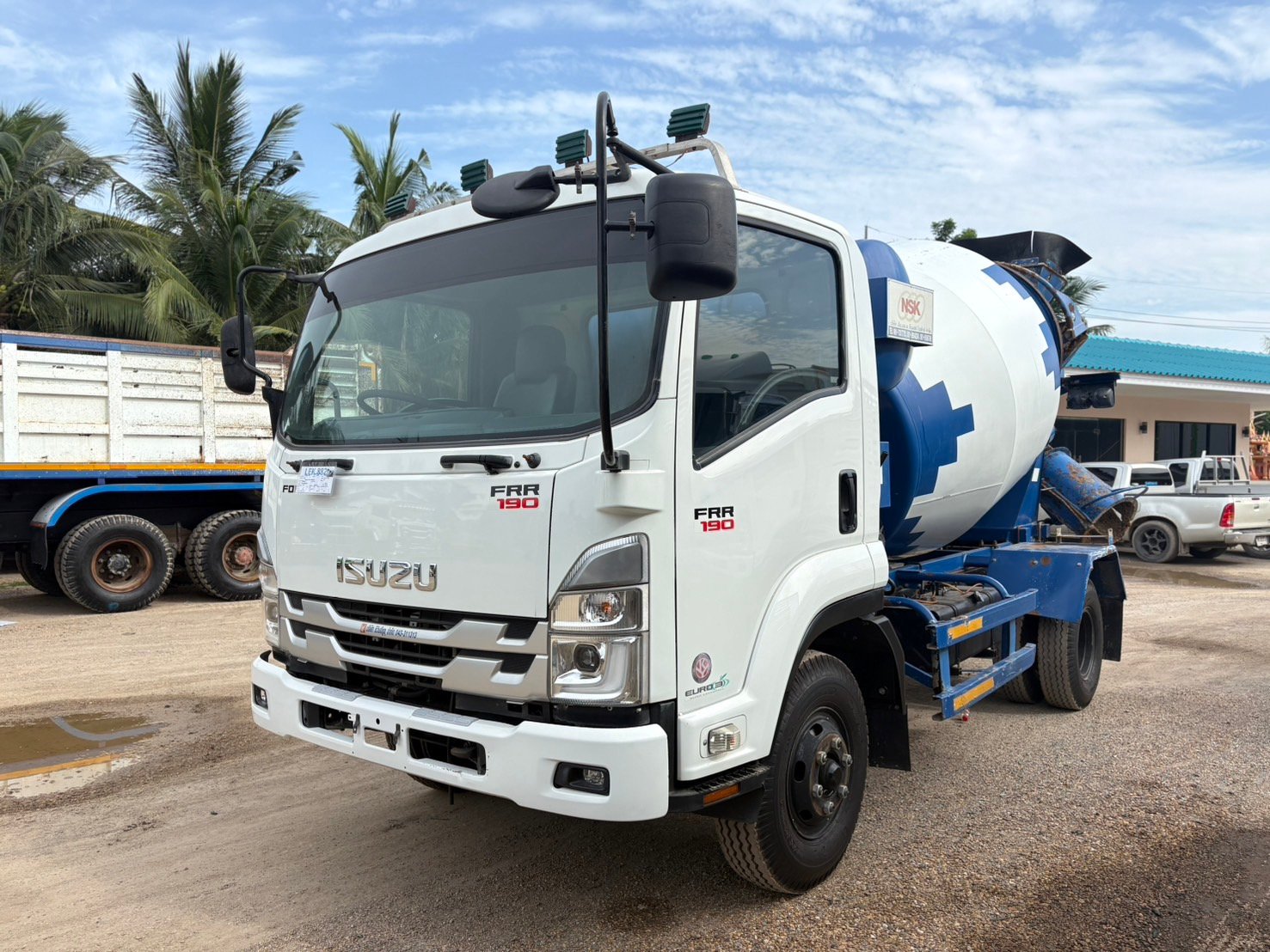 ISUZU FRR190 ปี65 ไมล์น้อย 16,800km#รถโม่ปูน6ล้อ โม่ปูน NSK 3-3.5คิว#LEK 882