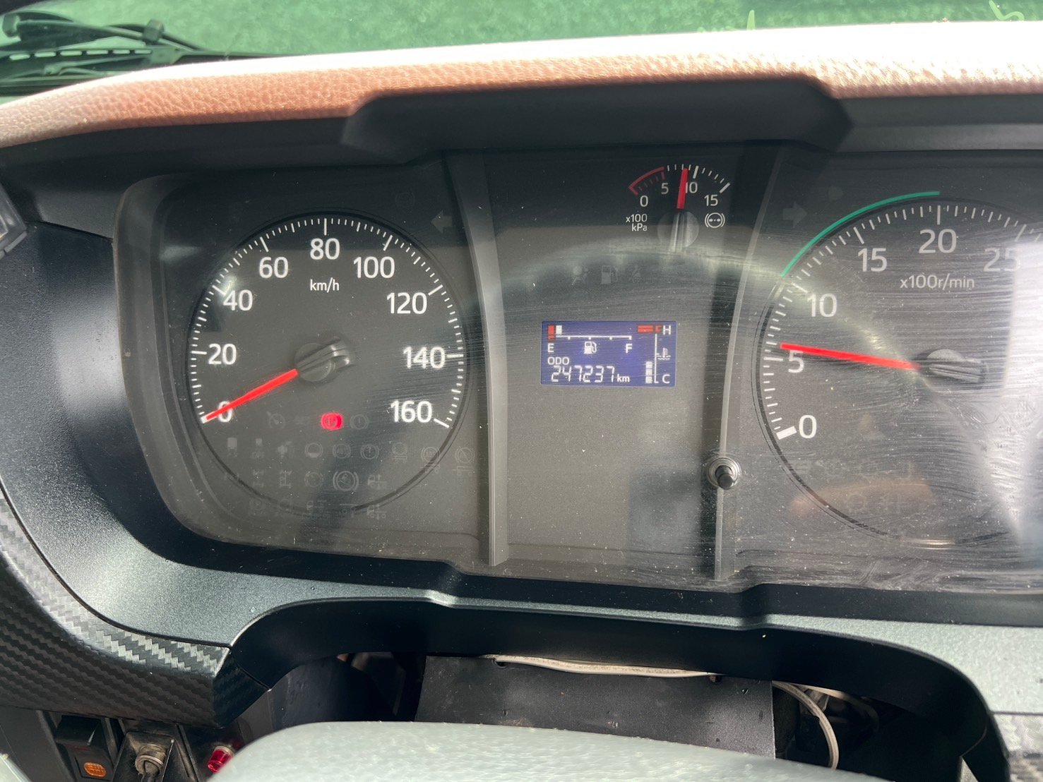 HINO FC9J 210HP ปี2564 ไมล์ 240,000 km. #กระบะดั้มเหล็กยาว 5.50 ม. #LEK855