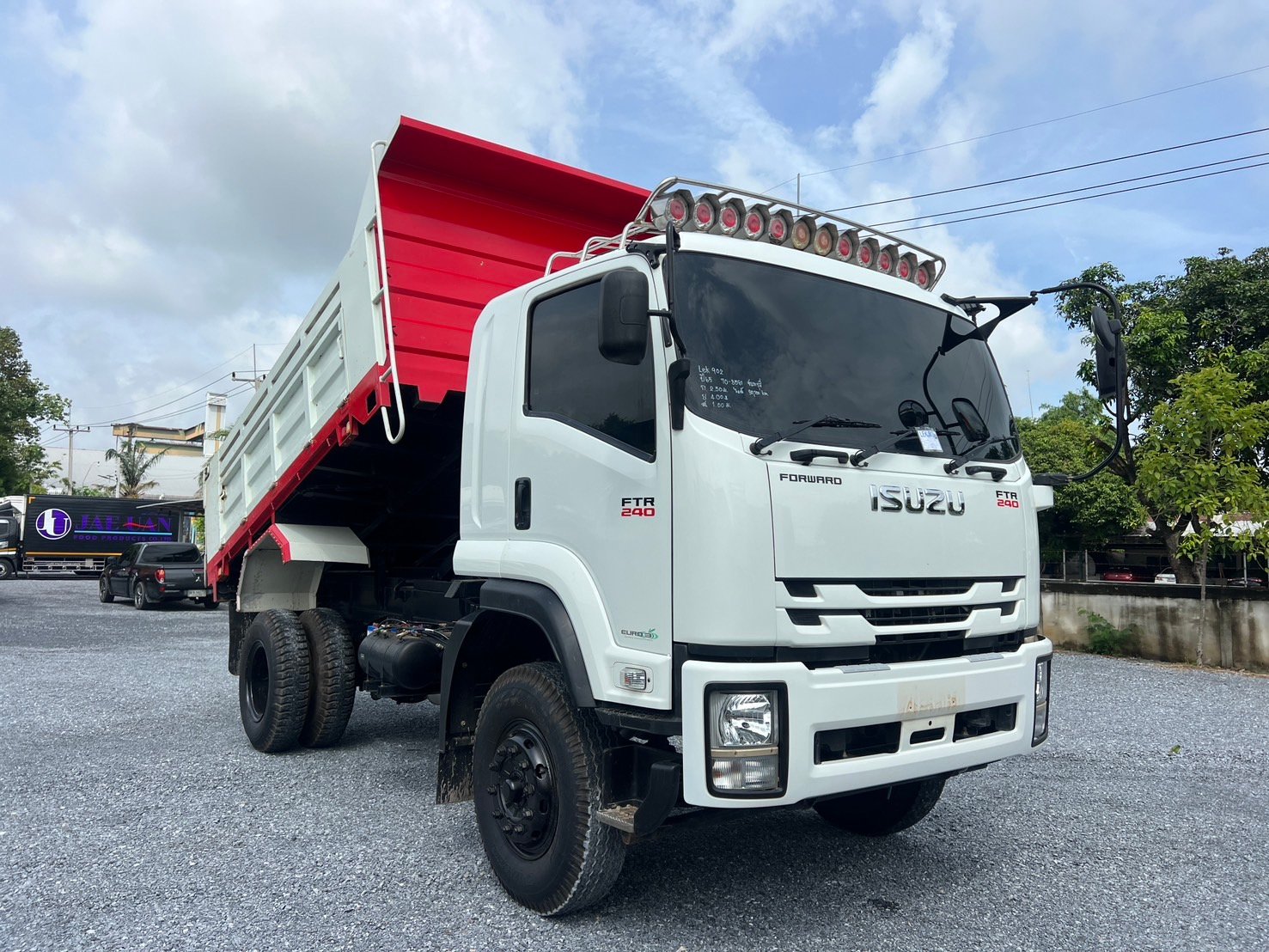 ISUZU FRR 40 ปี65 ไมล์ 30,700km.# ดั้มดิน ยางพัน กระบะยาว 4.00ม.#LEK 902