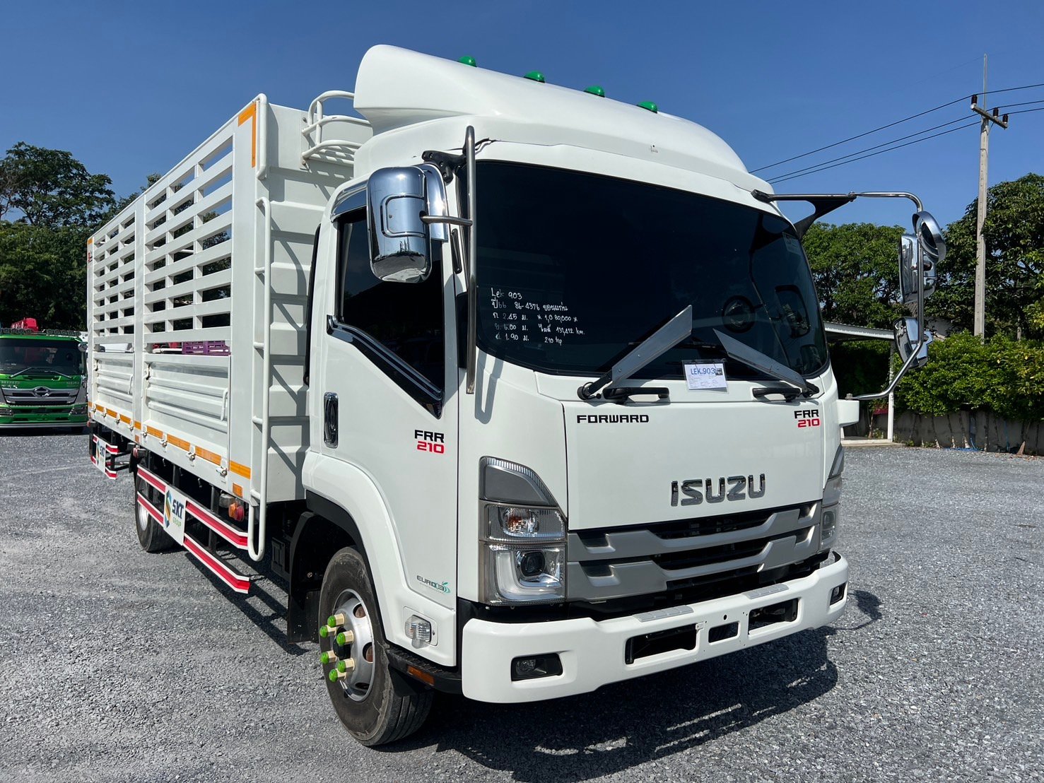ISUZU FRR 210HP ปี66 ไมล์ 131,412  KM. #กระบะเหล็ก SKT ยาว 6.00 ม. สูง1.90 ม.#LEK 903