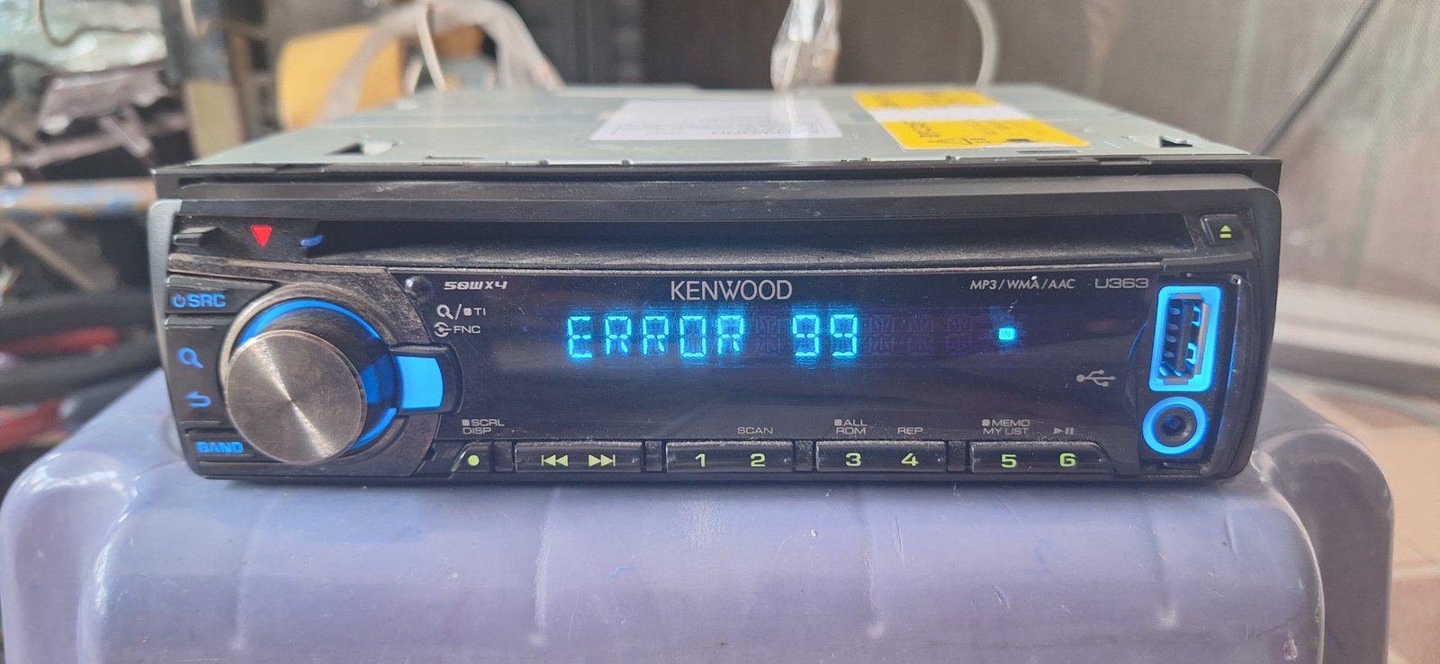เครื่องเล่น KENWOOD U363D USB AUX เฉพาะ CD MP3 แผ่นไม่อ่าน ขึ้น เออเรอ99