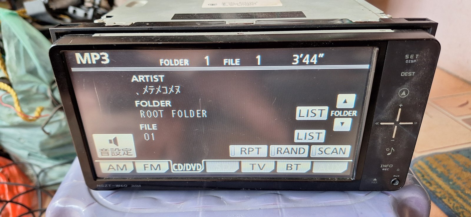 TOYOTA 2Din จากญี่ปุ่น เล่น CD MP3 DVD