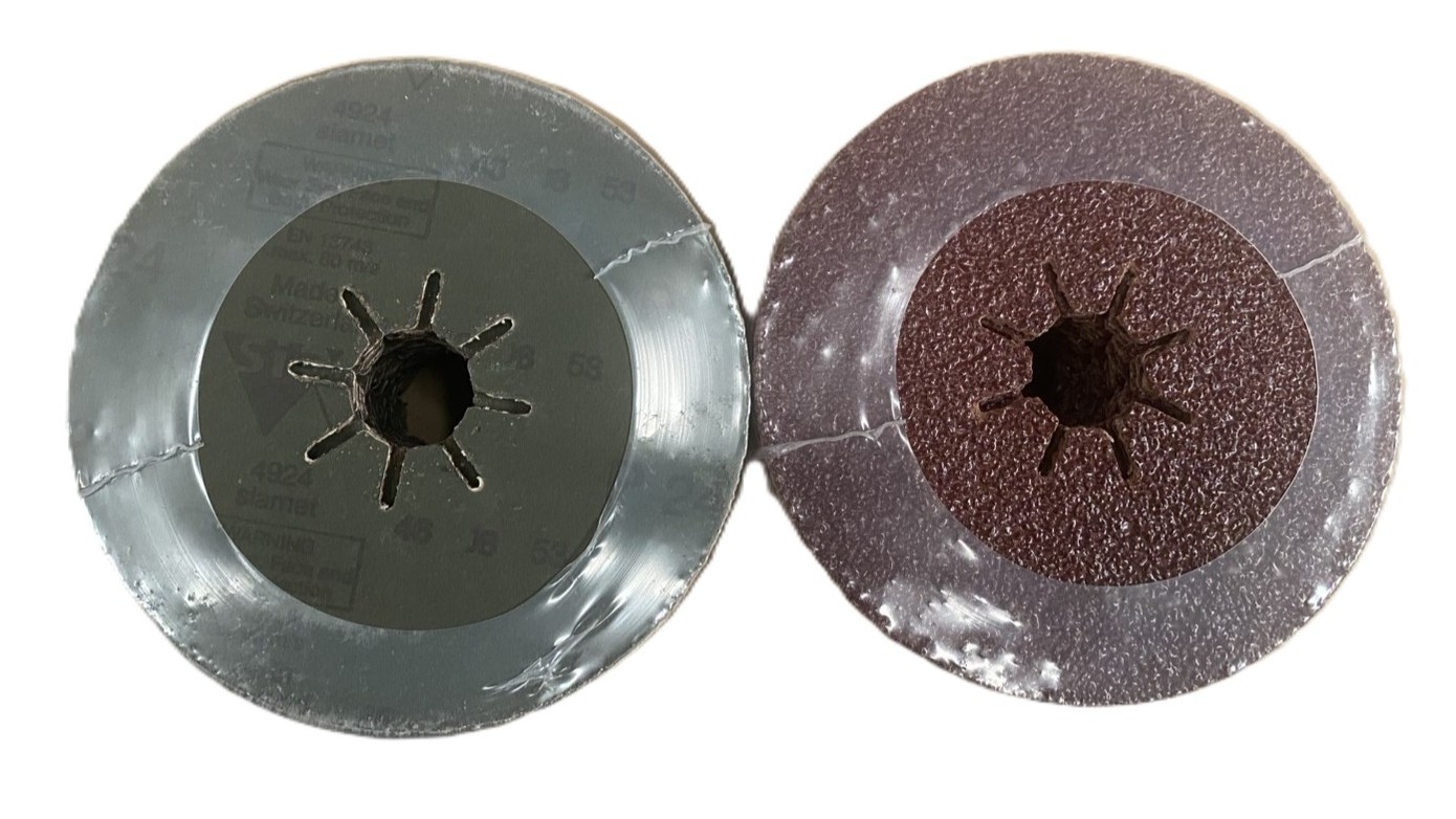 CLEARANCE SALE Fiber disc กลมสีแดงหลังแข็ง CLEARANCE SALE Fiber disc กลมสีแดงหลังแข็ง