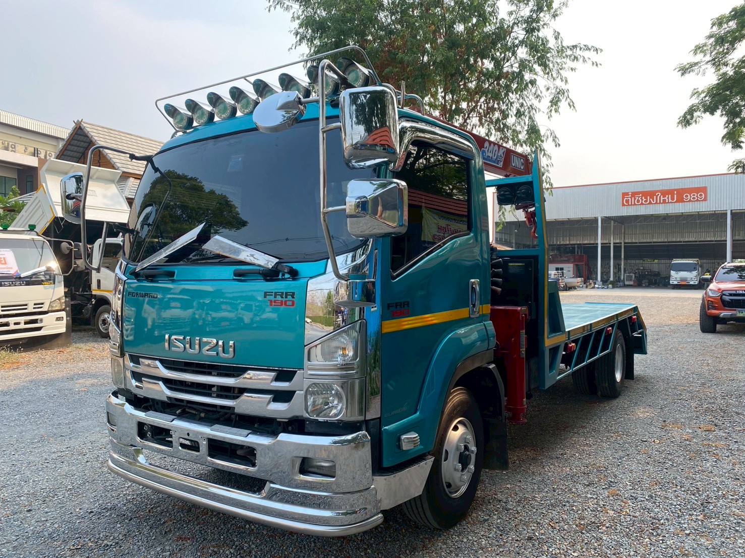 ISUZU 190 เทลเลอร์ พร้อมเครน ปี56 ขาย 950,000บาท