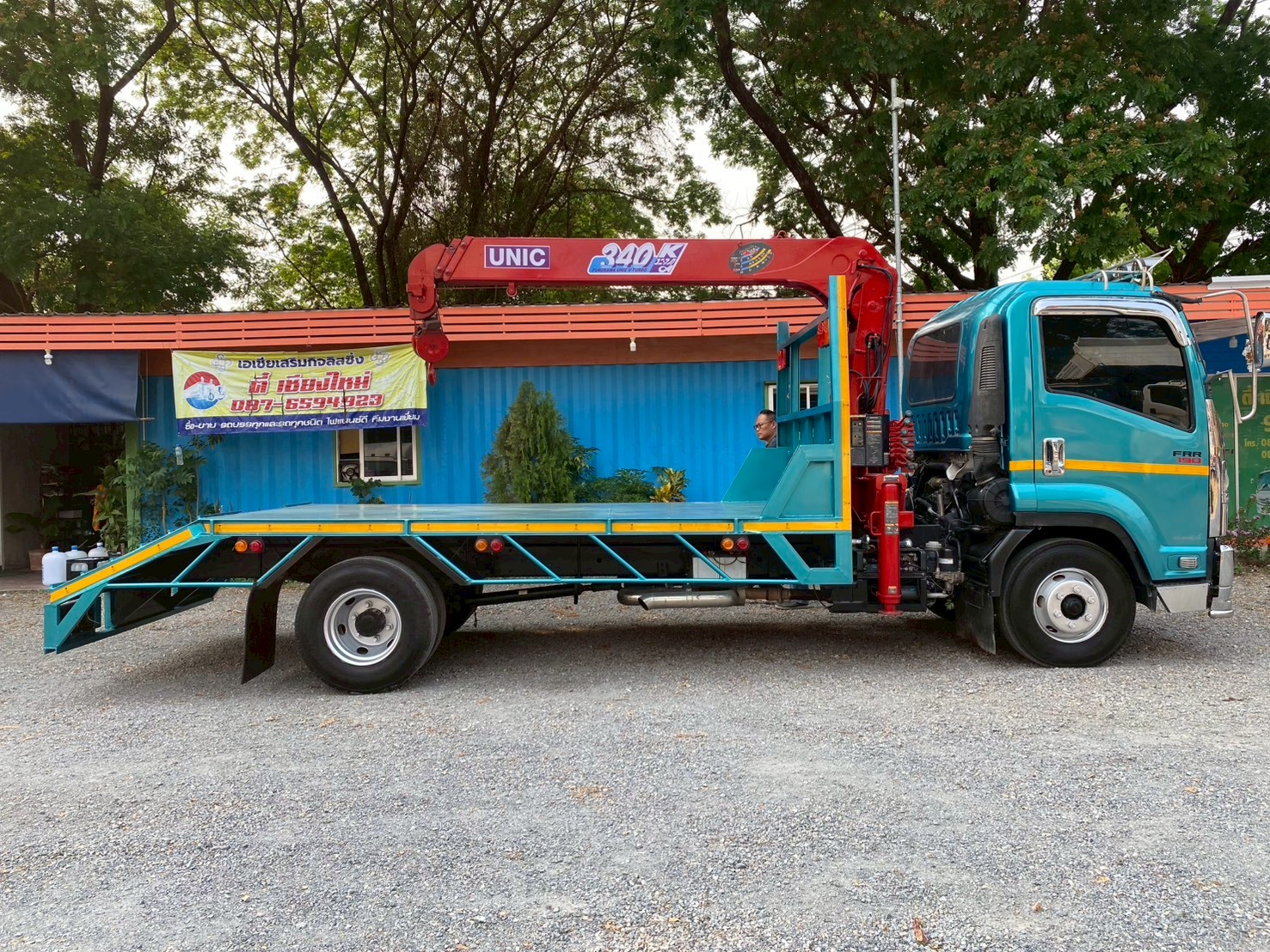 ISUZU 190 เทลเลอร์ พร้อมเครน ปี56 ขาย 950,000บาท