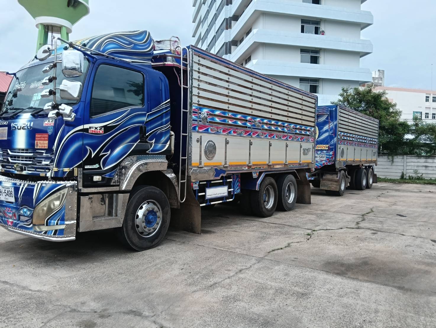 รถบรรทุก 10 ล้ออีซูซุ ISUZU FXZ360 พร้อมพ่วง รถปี 2561