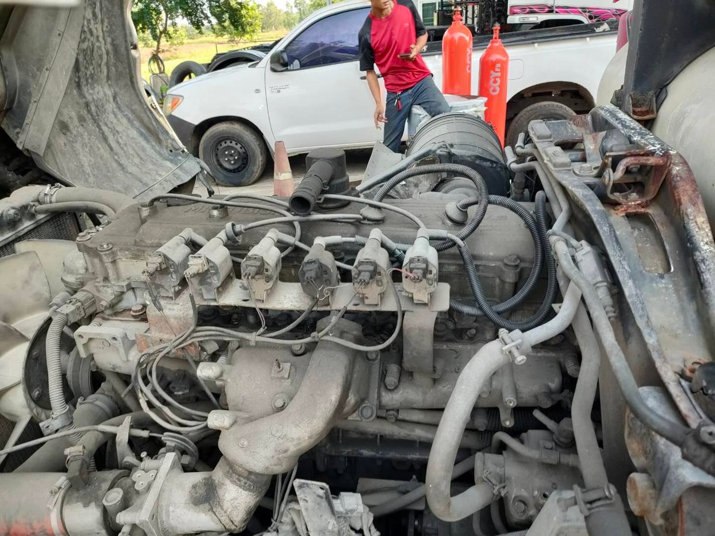 เครื่อง Mitsubishi 6M60 แก๊ส NGV เครื่อง Mitsubishi 6M60 แก๊ส NGV