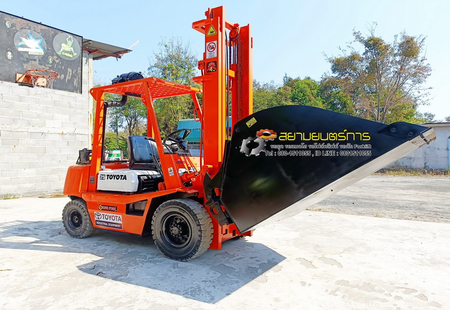 รถโฟล์คลิฟท์ Forklift TOYOTA 4FD25 งาเท ตัก ยก ได้ ยกสูง 4 เมตร พิกัดยก 2.5 ตัน ดีเซล เกียร์ ธรรมดา รถโฟล์คลิฟท์ Forklift TOYOTA 4FD25 งาเท ตัก ยก ได้ ยกสูง 4 เมตร พิกัดยก 2.5 ตัน ดีเซล เกียร์ ธรรมดา