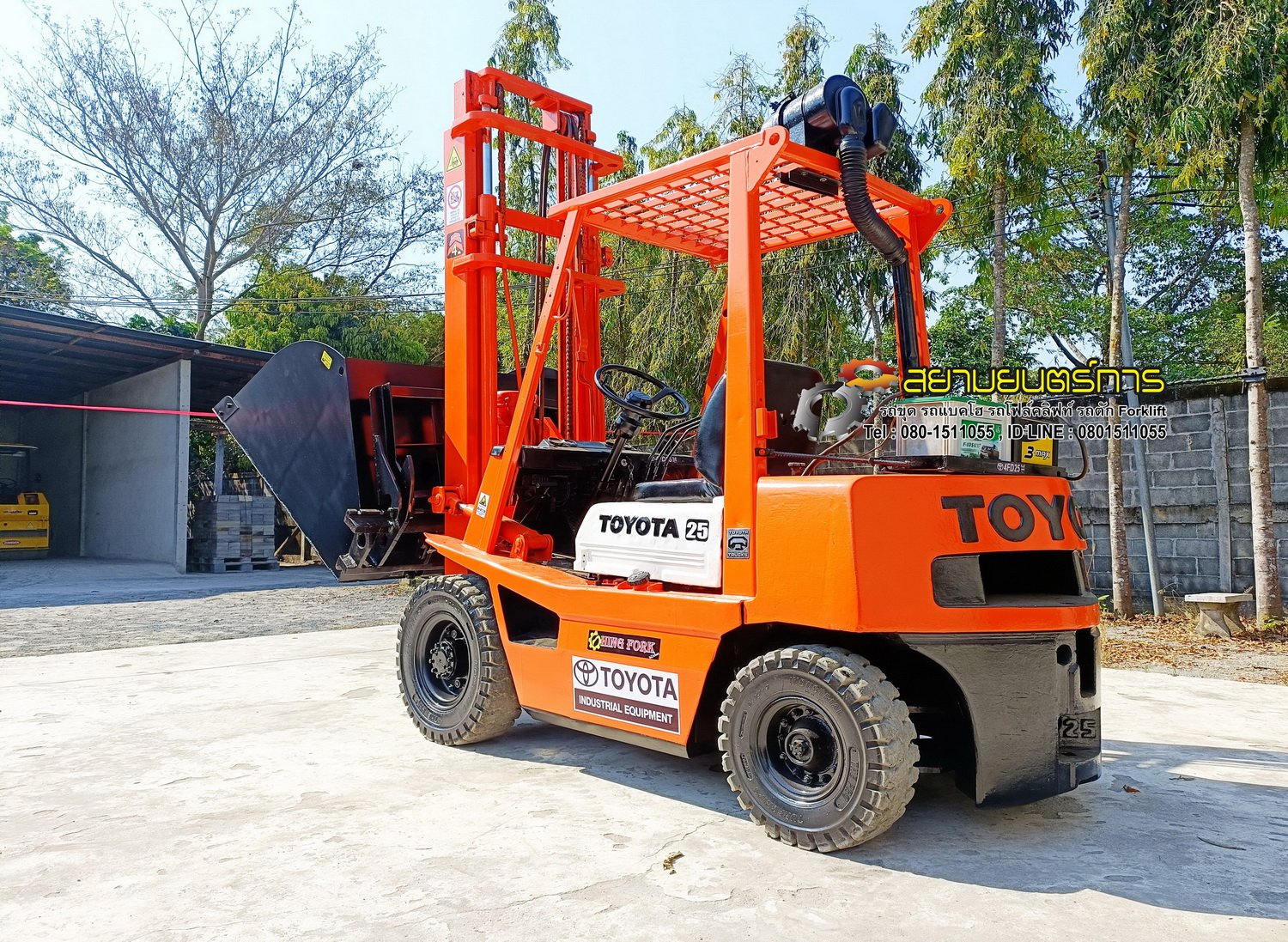 รถโฟล์คลิฟท์ Forklift TOYOTA 4FD25 งาเท ตัก ยก ได้ ยกสูง 4 เมตร พิกัดยก 2.5 ตัน ดีเซล เกียร์ ธรรมดา รถโฟล์คลิฟท์ Forklift TOYOTA 4FD25 งาเท ตัก ยก ได้ ยกสูง 4 เมตร พิกัดยก 2.5 ตัน ดีเซล เกียร์ ธรรมดา