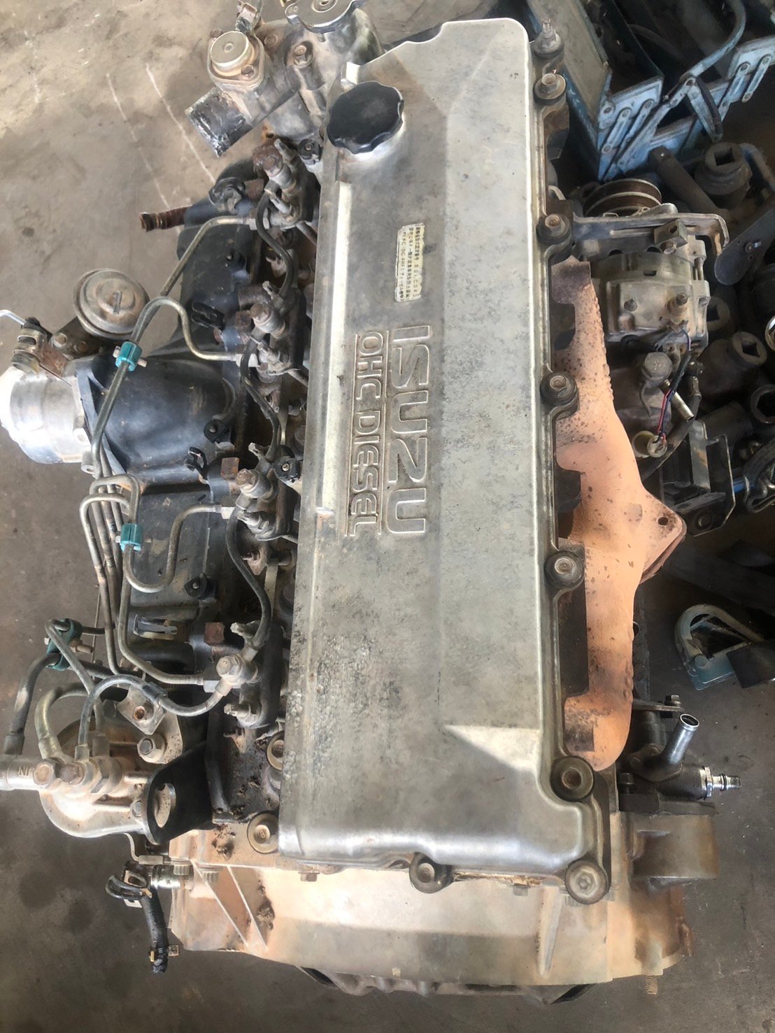 ขายเครื่อง ISUZU 4HF 120แรงม้า สภาพสวยมาก ทดลองได้ เครื่องดี ไม่มีเลขครับ