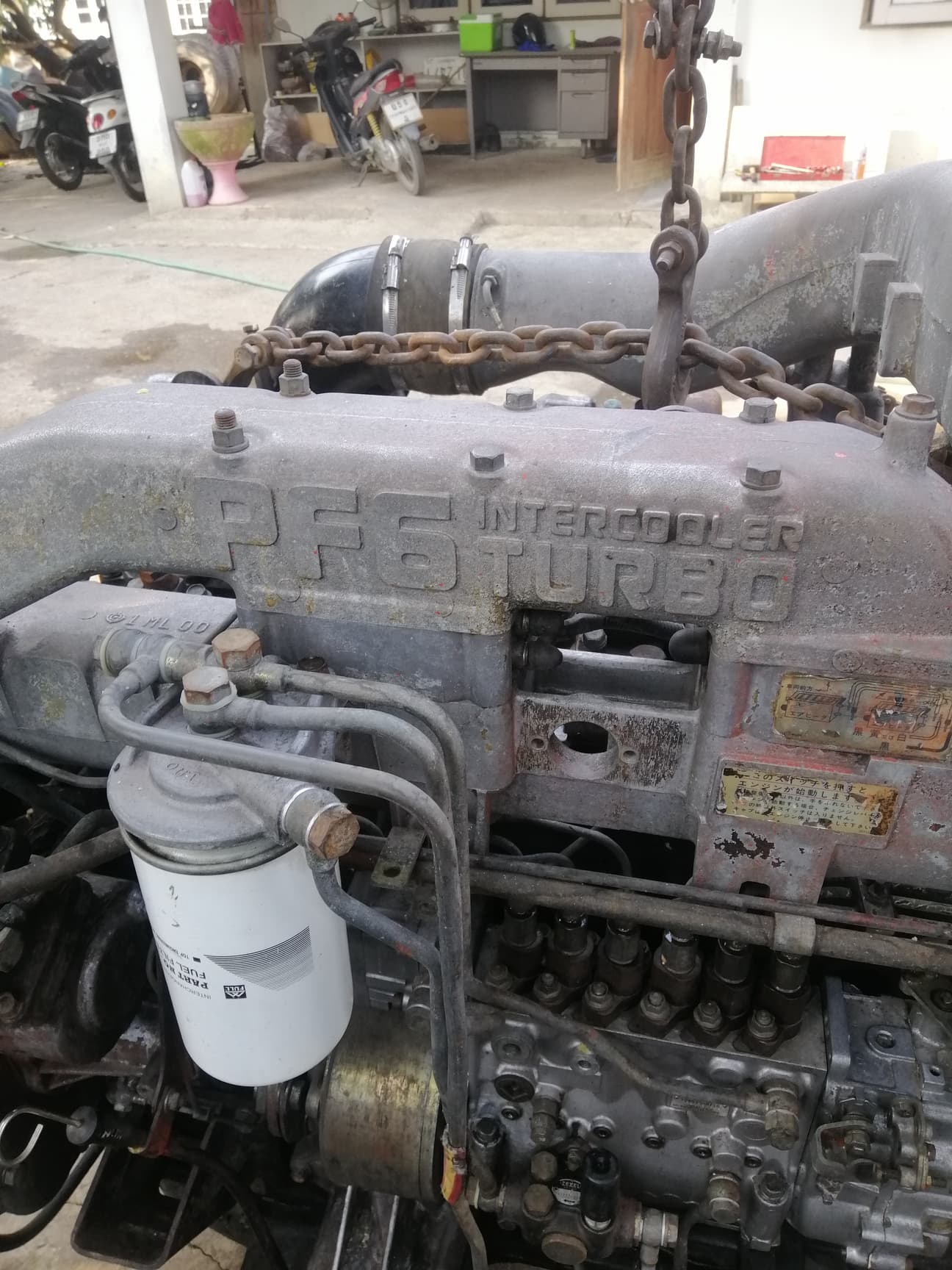 ขายเครื่องนิสสัน PF6 320แรงม้า