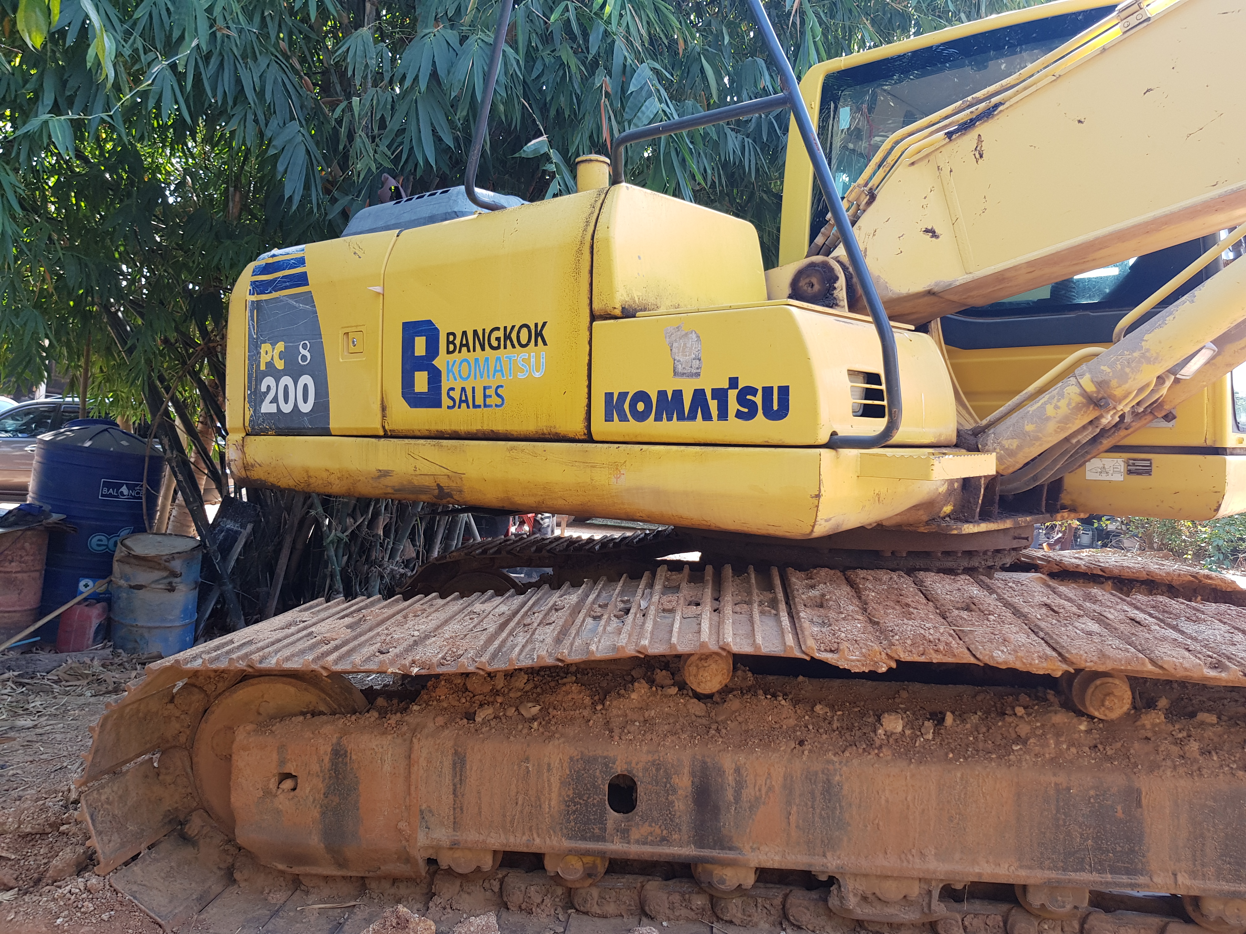 ขาย แบคโฮ PC 200 +รถลาก 10 ล้อ