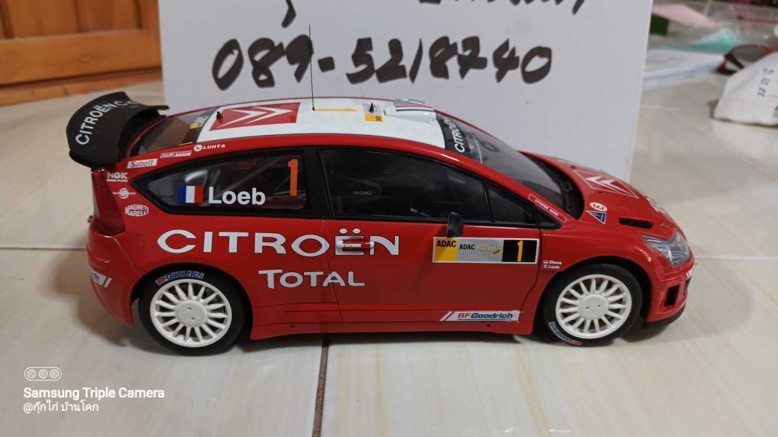 รถโมเดล รถเหล็ก Citroen C4 WRC 1/18 Autoart WRC loeb/ elena no.1 sieger brd rallye 2008 miniature Ra รถโมเดล รถเหล็ก Citroen C4 WRC 1/18 Autoart WRC loeb/ elena no.1 sieger brd rallye 2008 miniature Ra