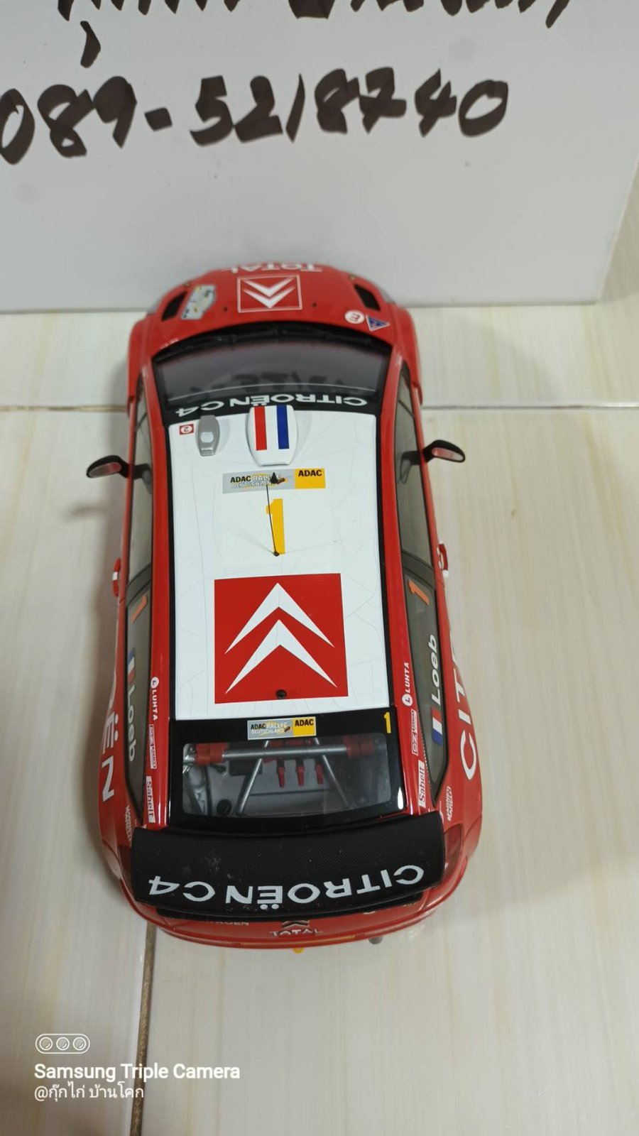 รถโมเดล รถเหล็ก Citroen C4 WRC 1/18 Autoart WRC loeb/ elena no.1 sieger brd rallye 2008 miniature Ra รถโมเดล รถเหล็ก Citroen C4 WRC 1/18 Autoart WRC loeb/ elena no.1 sieger brd rallye 2008 miniature Ra