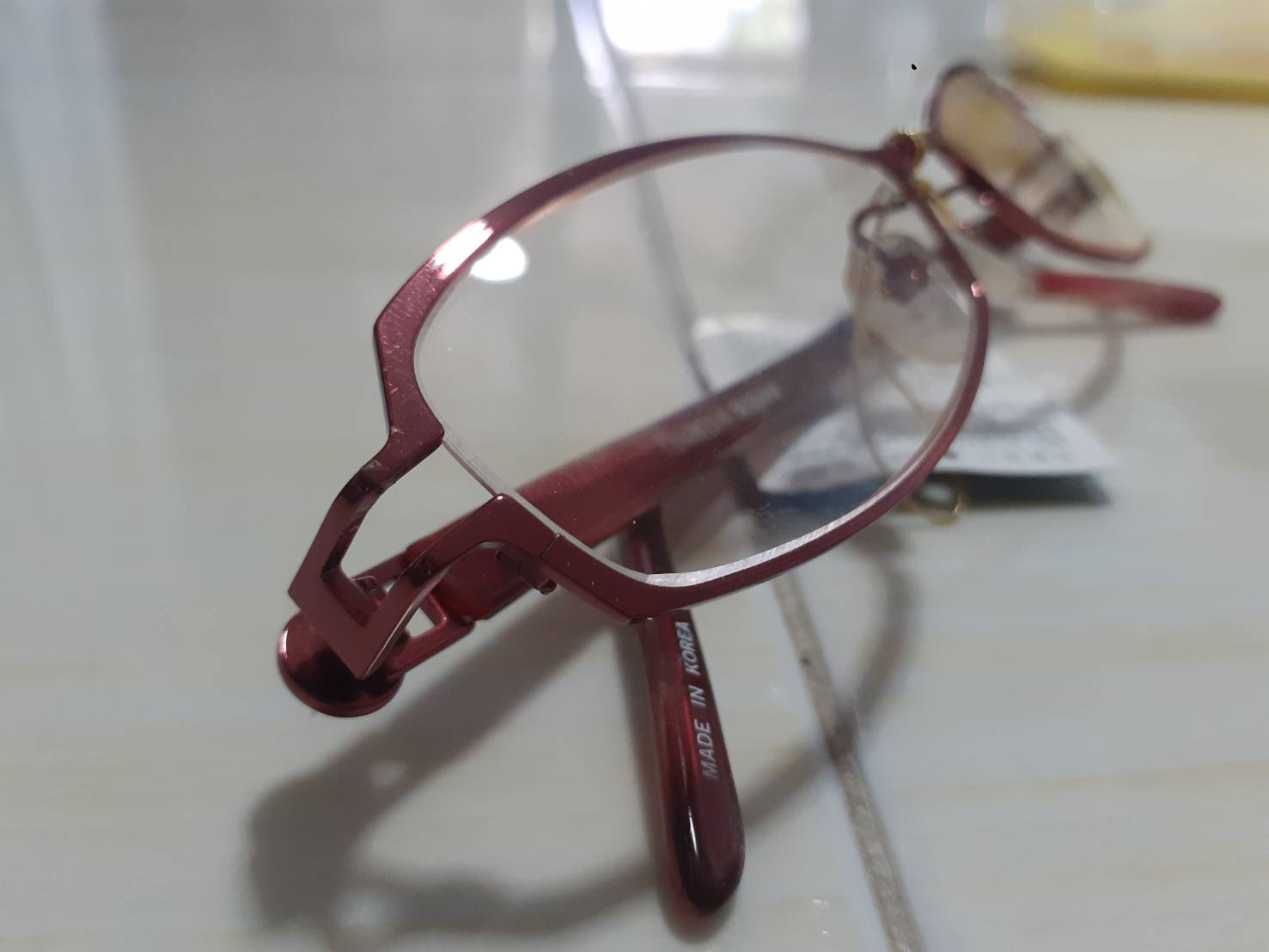 แว่น mariella burani mb37 54 16-138 c08 แว่นสายตายาว +1.00 เลนส์เคลือบมัลติโค้ทกัน uv งานนอกของดีสวยใหม่ พร้อมกล่องและผ้าเช็ดแว่น