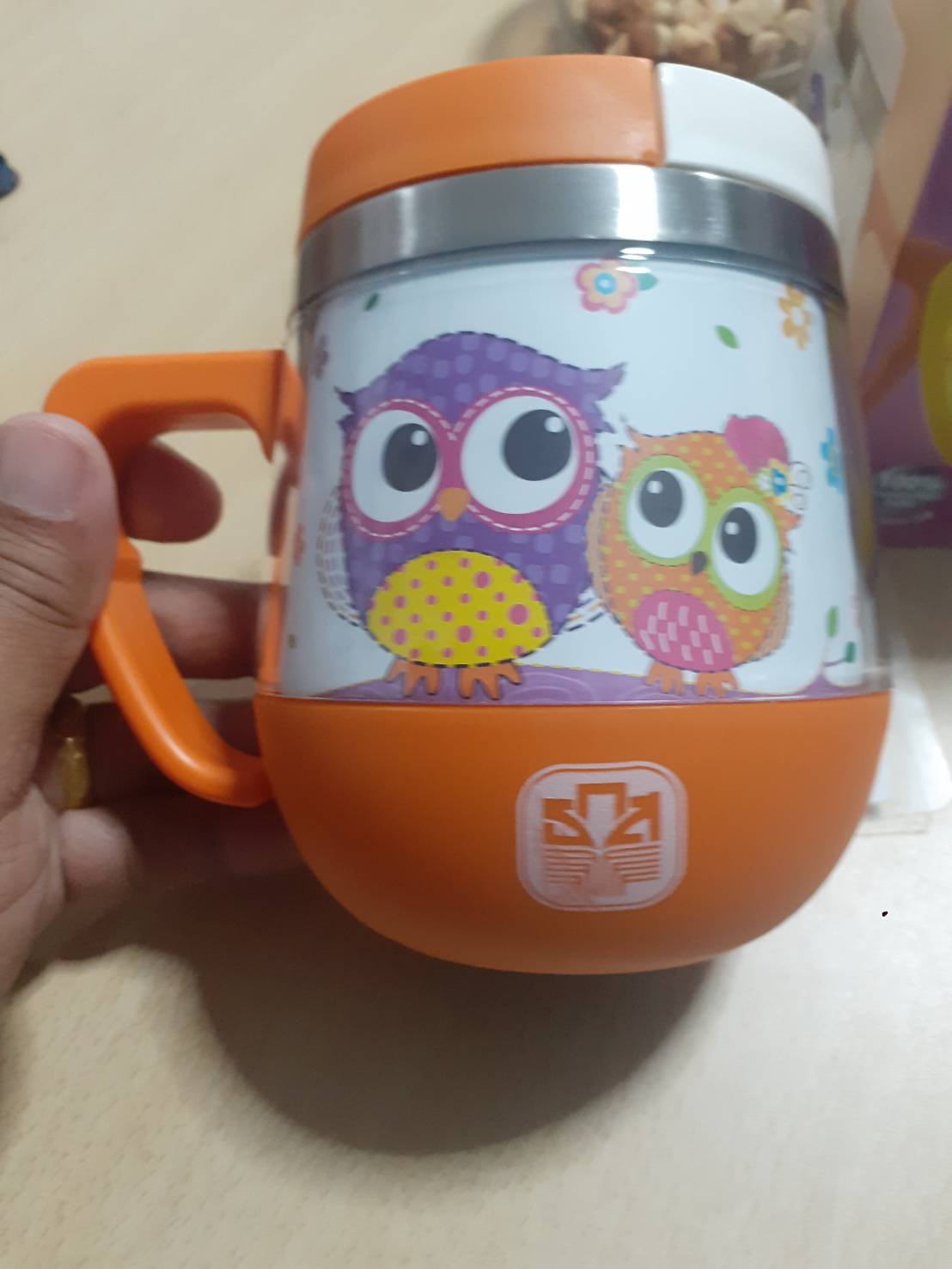 แก้วน้ำสแตนเลสเก็บร้อนเย็น ขนาด 440ml รูปนกฮูก สีสันคัลเลอร์ฟูลมากๆ ของที่ระลึกสำหรับลูกค้าเงินฝาก ส แก้วน้ำสแตนเลสเก็บร้อนเย็น ขนาด 440ml รูปนกฮูก สีสันคัลเลอร์ฟูลมากๆ ของที่ระลึกสำหรับลูกค้าเงินฝาก ส