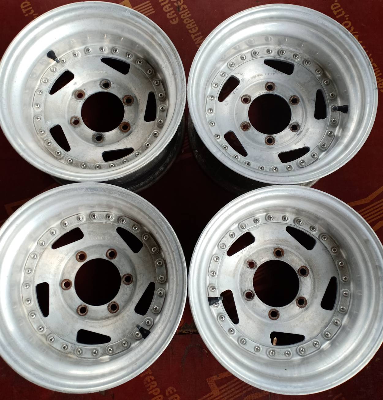 ขายล้อ CENTER LINE ข้อโซ่ MADE IN USA 15x8.5 OFF -34 สภาพเดิมๆ แห้งๆยังไม่ได้ปัดเงา