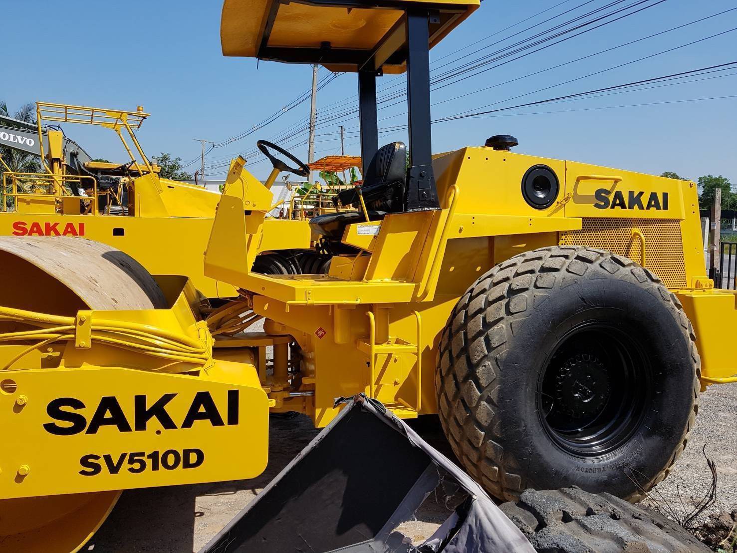 รถบด SAKAI SV510D  2 เพลา เปลือกเรียบ เอกสารเล่มทะเบียน รถสวยพร้อมใช้งาน