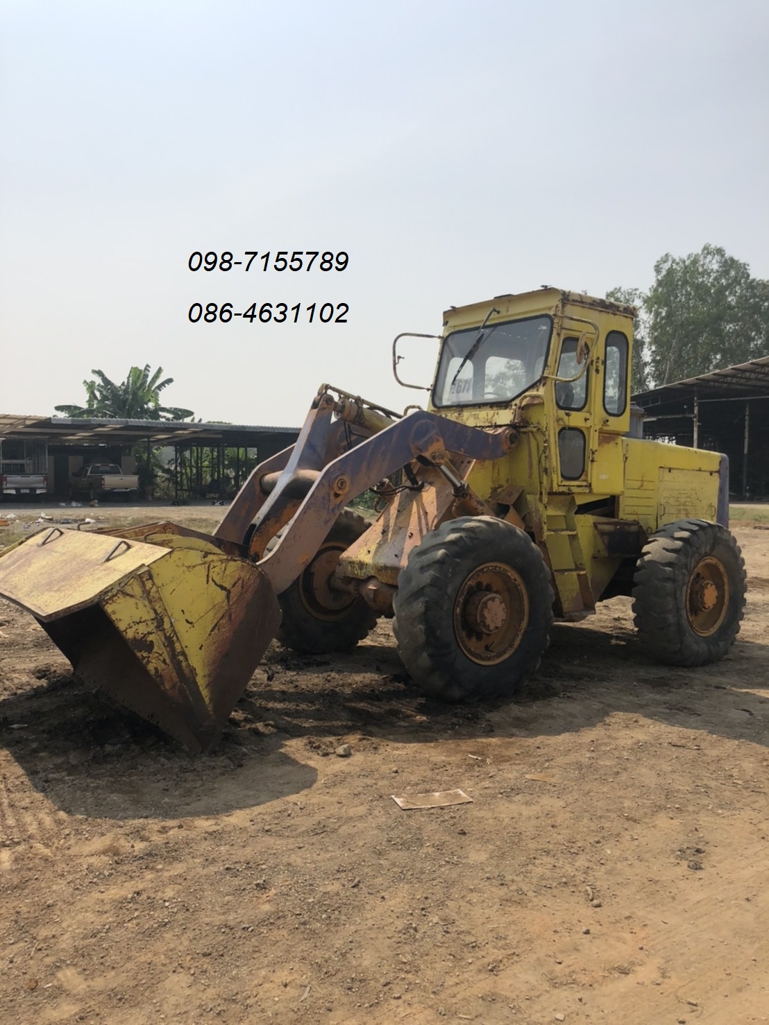พร้อมลุยแล้ววรถตักล้อยาง Komatsu JH63B ราคาพิเศษ สภาพเก่านอก เบอร์ติดต่อ 098-7155789 086-4631102