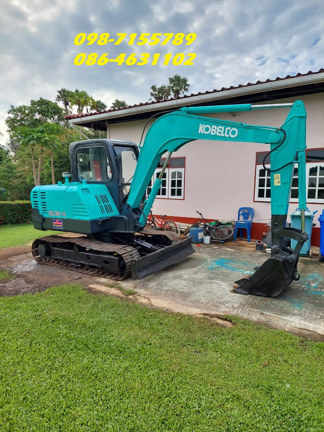 เข้าใหม่ พร้อมใช้ Kobelco SK60C ราคาไม่แรง 098-7155789 086-4631102
