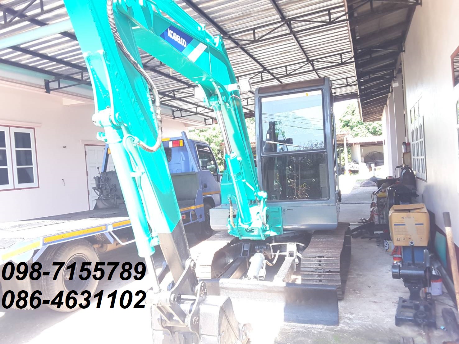 ขายแบคโฮ Kobelco Sk45 สภาพแบบเก่านอก สวยใสพร้อมลุยยยย 098-7155789 086-4631102
