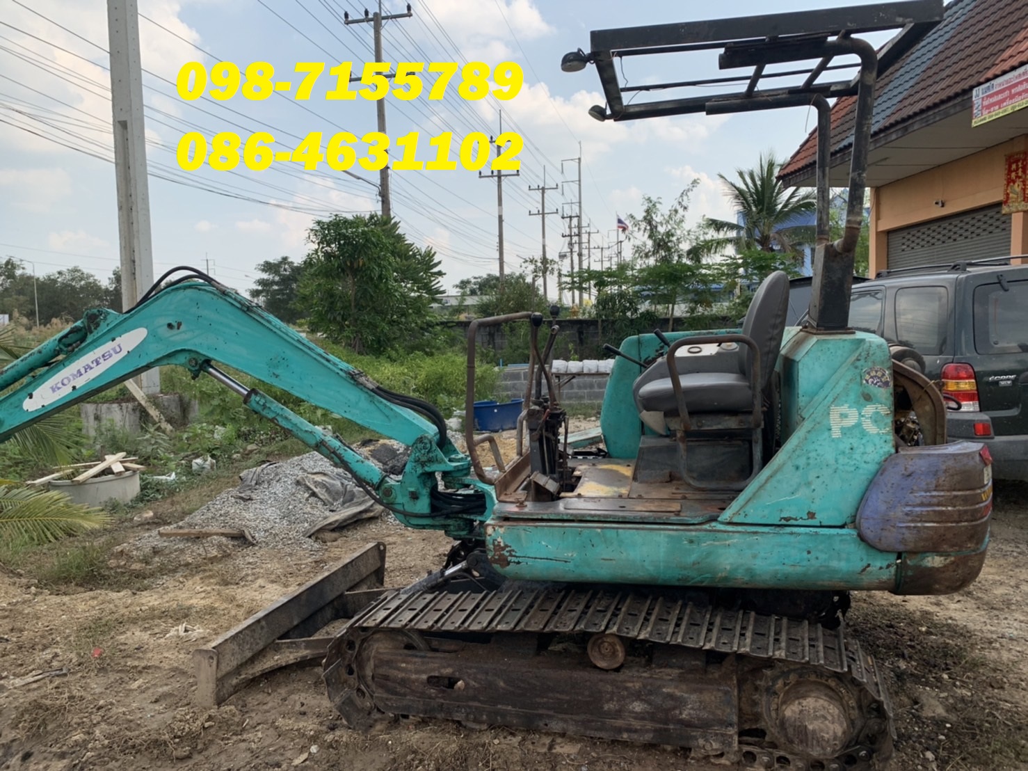 เข้าใหม่ แบคโฮเล็ก พร้อมลุยงาน Komatsu PC25-7 098-7155789 086-4631102