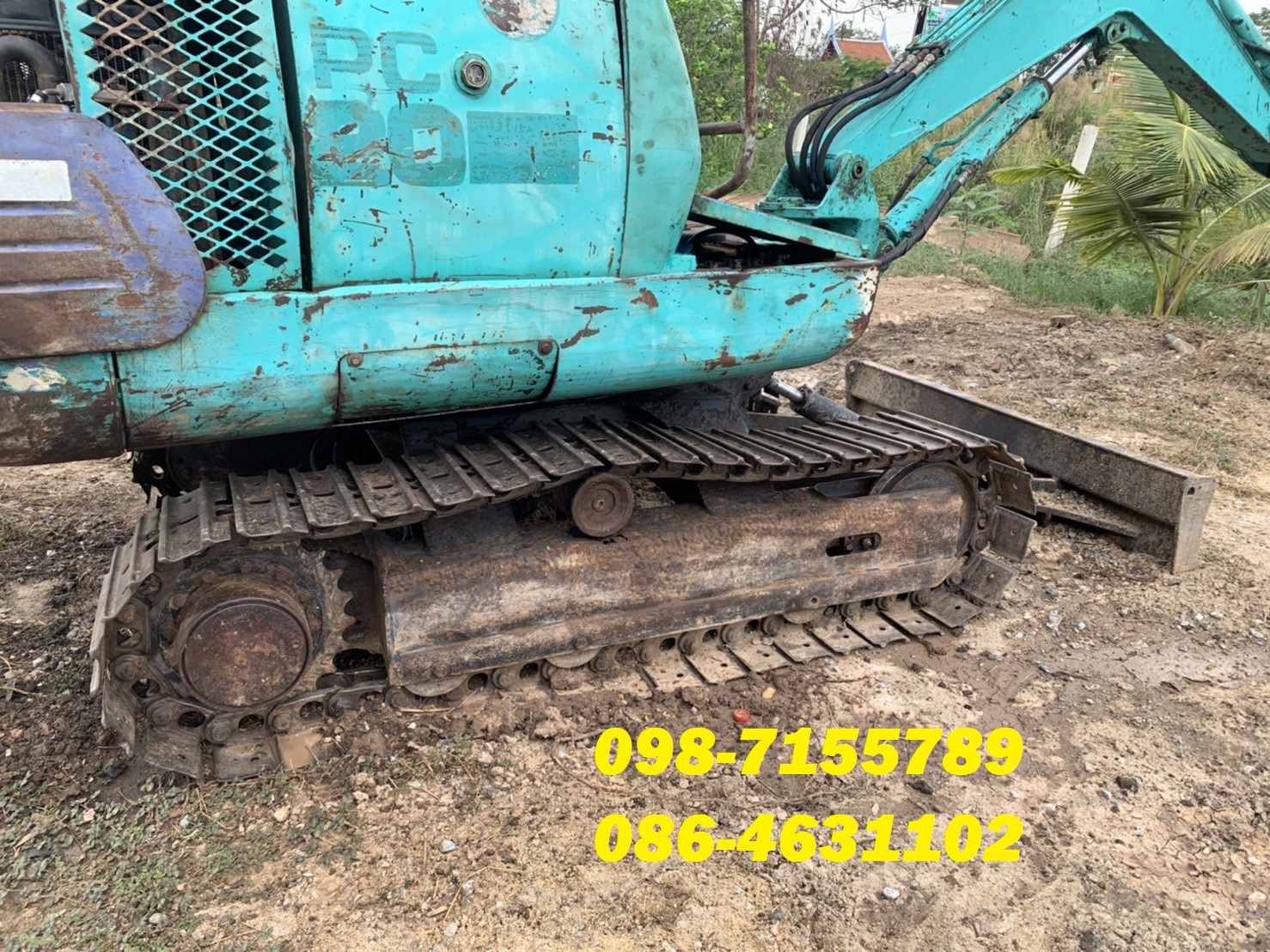 เข้าใหม่ แบคโฮเล็ก พร้อมลุยงาน Komatsu PC25-7 098-7155789 086-4631102