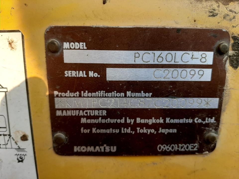 ขายKomatsu PC160 รุ่น 8 สภาพพร้อมใช้ ในราคากันเอง 098-7155789 086-4631102