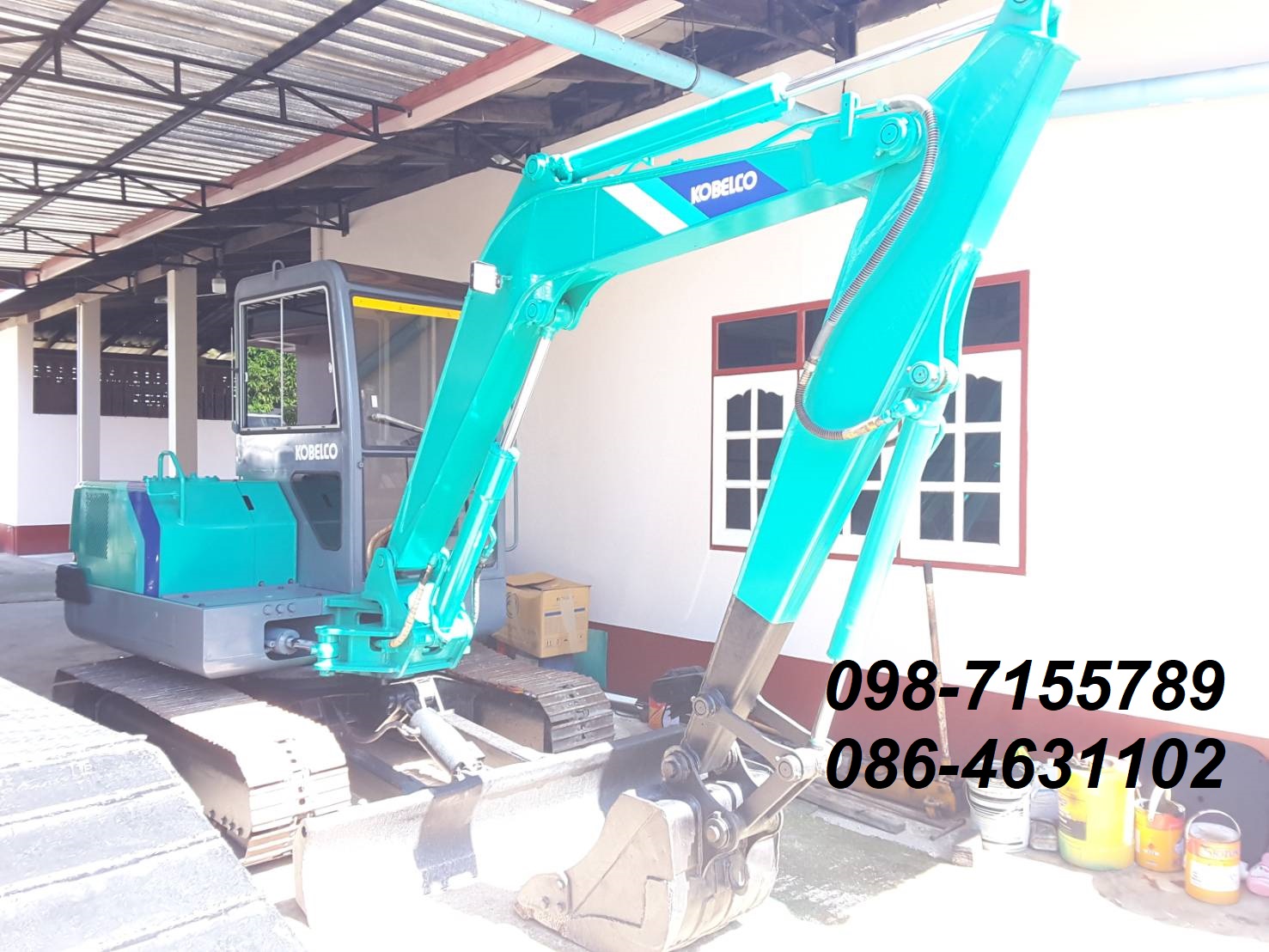 ขายแบคโฮ Kobelco Sk45 สภาพแบบเก่านอก สวยใสพร้อมลุยยยย 098-7155789 086-4631102