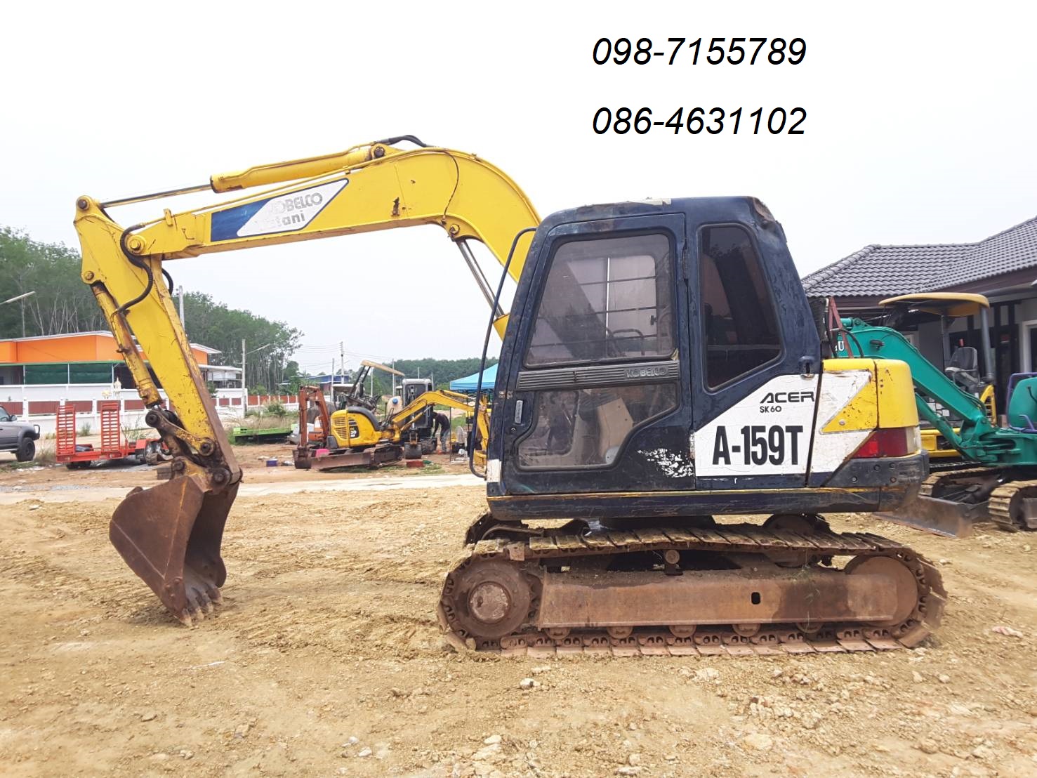 มาแล้วจ้า ตัวเล็กรุ่นนิยม Kobelco Sk60mark3พร้อมใช้ แรงเร็ว ยี่ห้อที่คนไทยไว้วางใจ 098-7155789 086-4631102