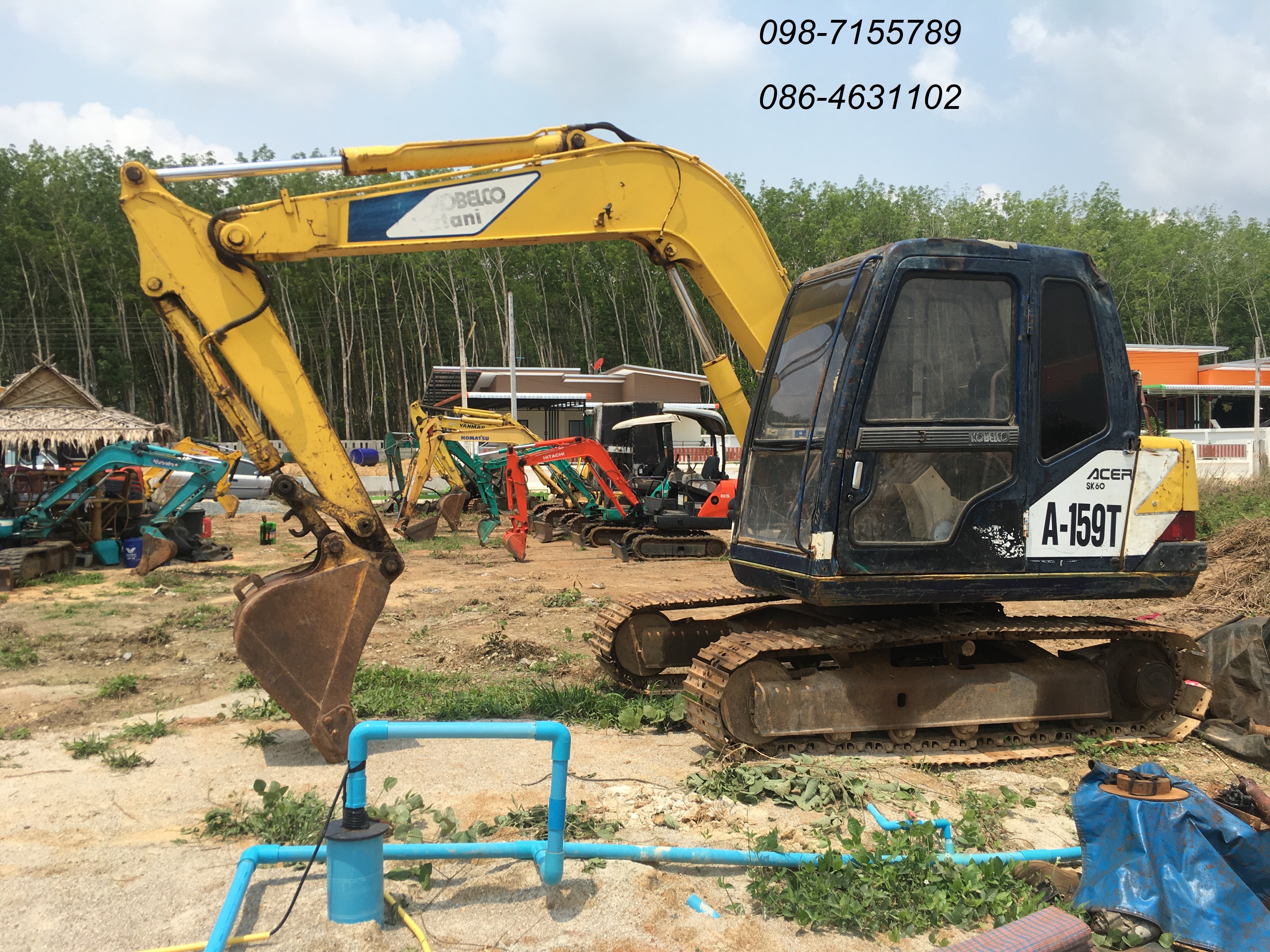 ของมันต้องมี Kobelco Sk60mark3 พร้อมใช้ รถอยู่จันทบุรี ราคาเบาๆ 098-7155789 086-4631102