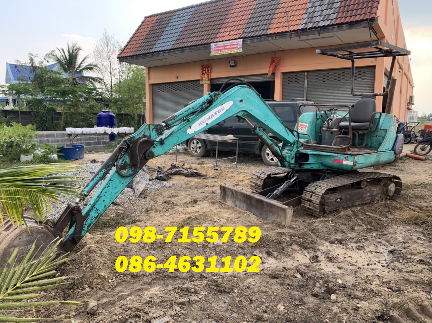 เข้าใหม่ แบคโฮเล็ก พร้อมลุยงาน Komatsu PC25-7 098-7155789 086-4631102