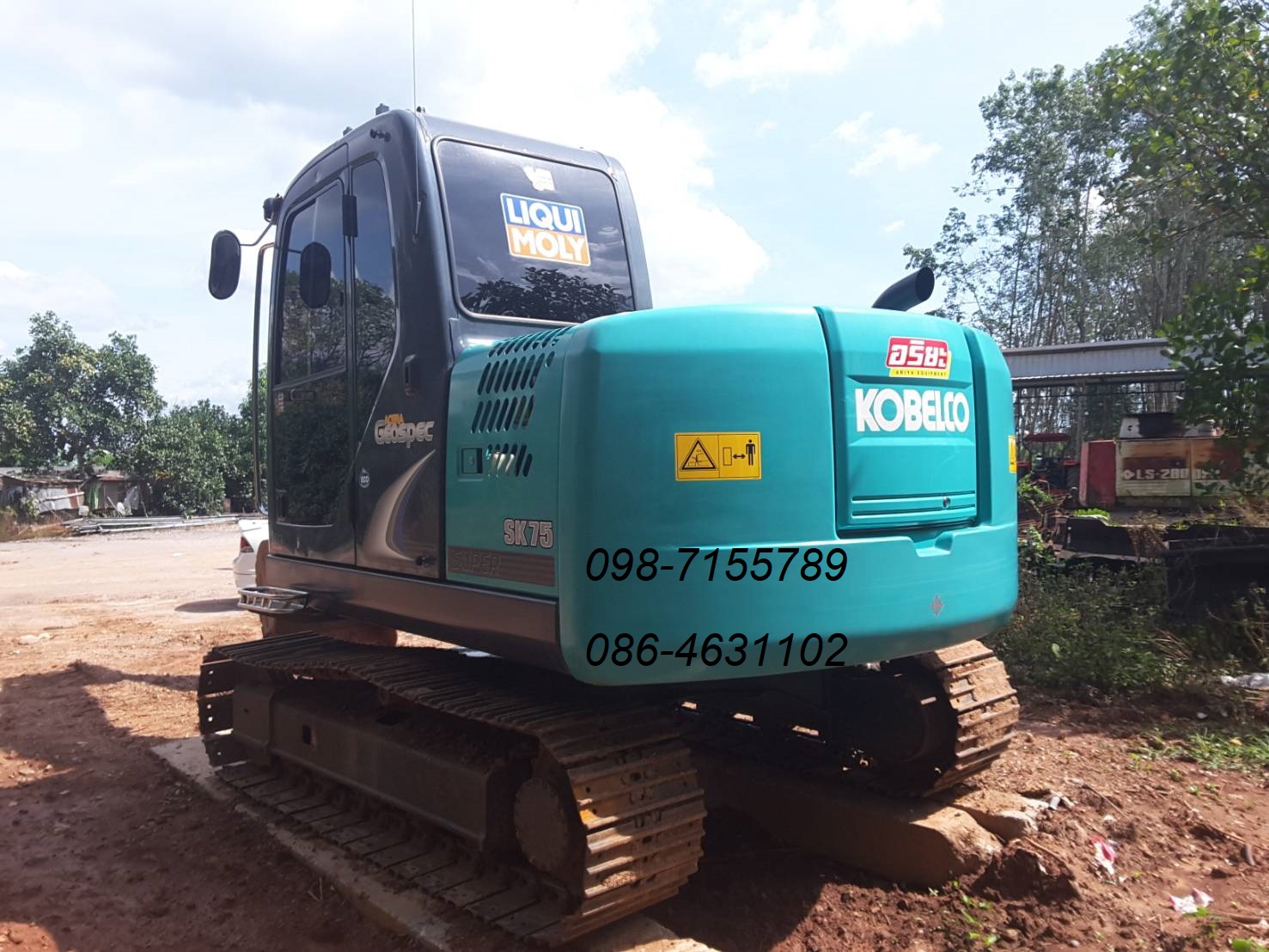 ขาย Kobelco Sk75mark8Super  สภาพนางงาม 6,500 ชั่วโมง ราคาต่อรอง เบอร์ติดต่อ 098-7155789 086-4631102
