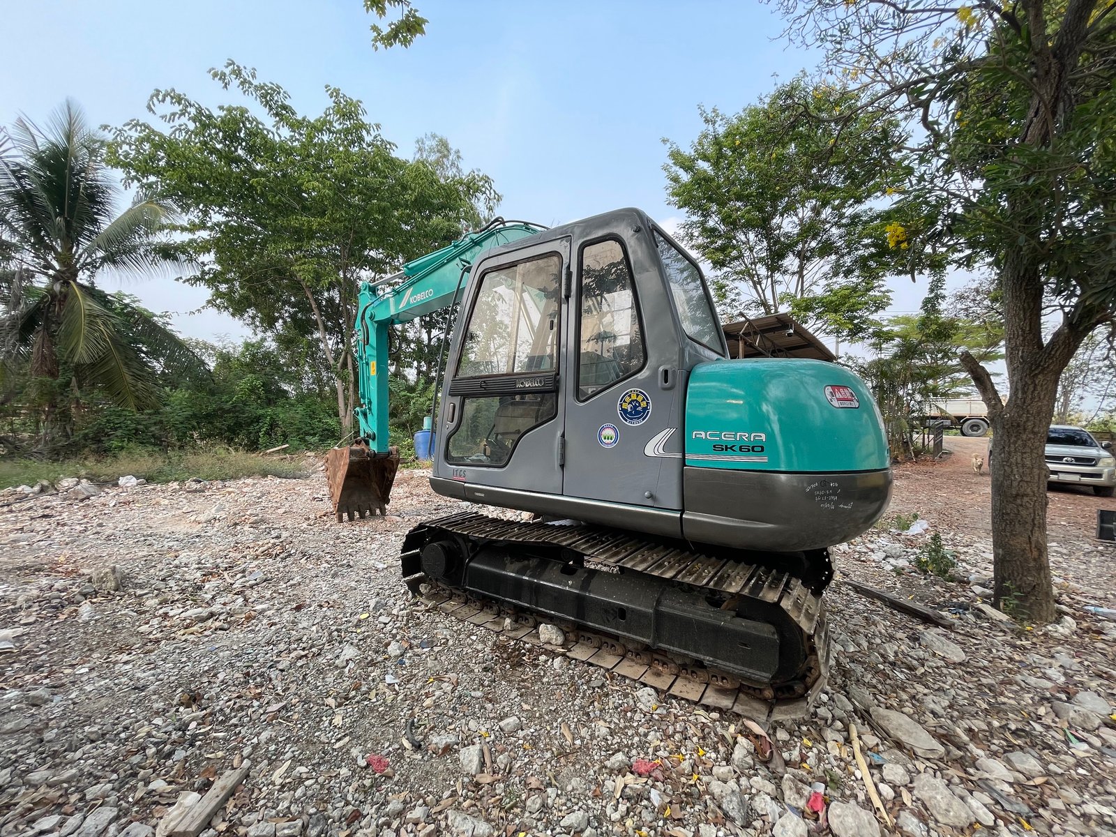 KOBELCO sk60-5 พร้อมใช้ มีไลน์หัวเจาะ เอกสารแจ้งจำหน่าย