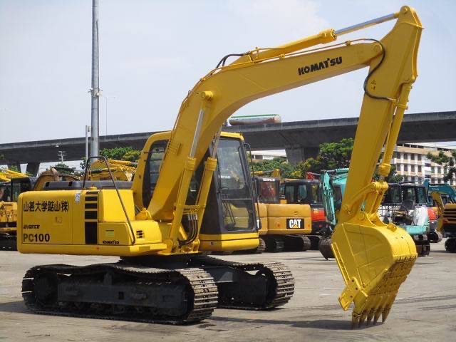 KOMATSU PC 100-6E รถเก่านอก ไฟฟ้าครบ ระบบดี เอกสารแจ้งจำหน่าย