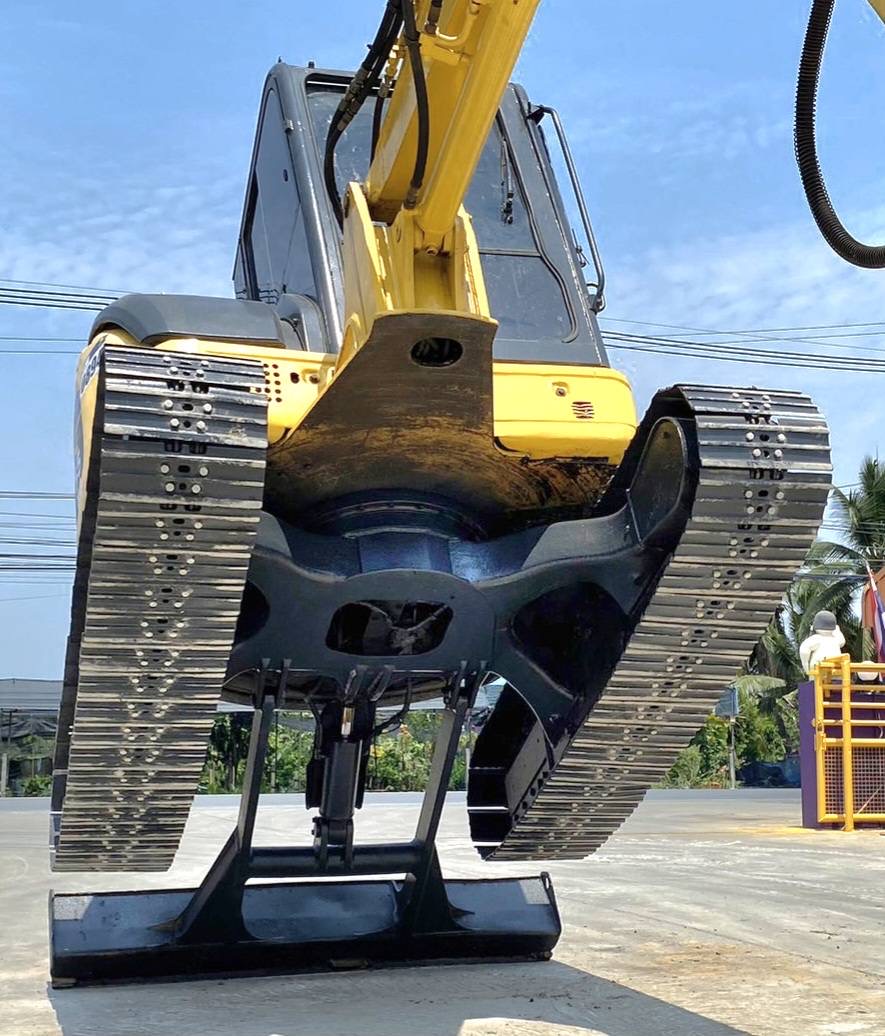 KOMATSU PC 55 MR-2 เก่านอกราคาถูก ระบบดี บอดี้สวย ลายแย็ค เอกสารแจ้งจำหน่าย