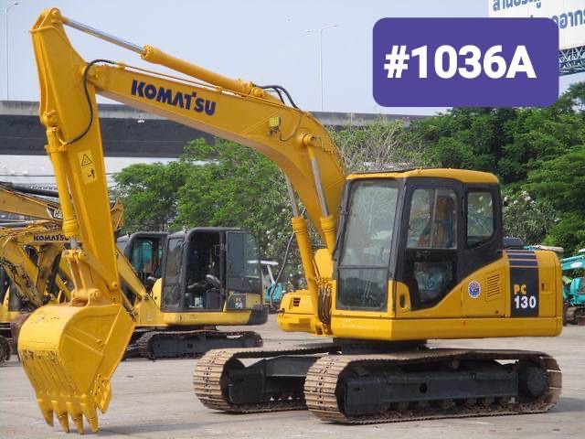 Komatsu PC 130-7 รถเก่านอก ไฟฟ้าครบ เอกสารแจ้งจำหน่าย