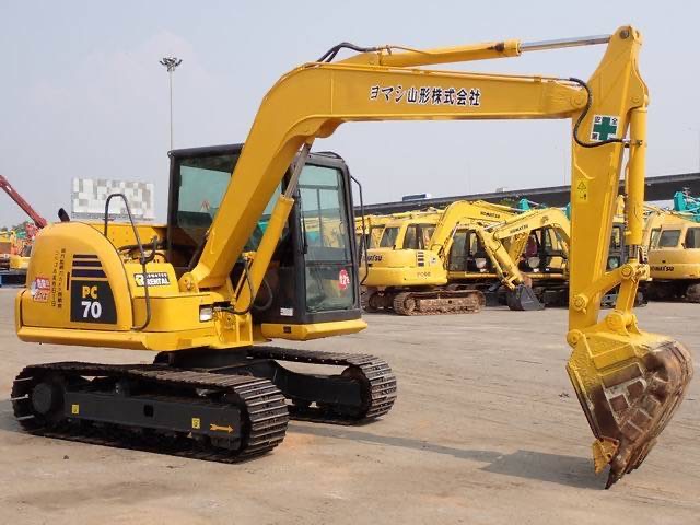 Komatsu PC 70-8 รถเก่านอก ไฟฟ้าครบ เอกสารแจ้งจำหน่าย