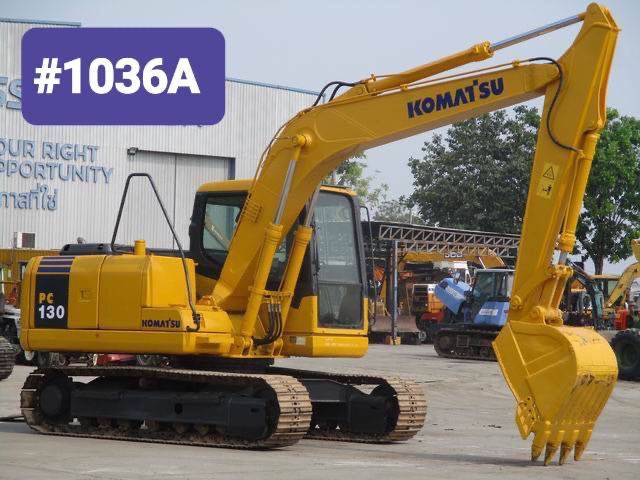 Komatsu PC 130-7 รถเก่านอก ไฟฟ้าครบ เอกสารแจ้งจำหน่าย