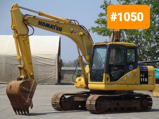 Komatsu PC110-7 รถเก่านอก ไฟฟ้าครบ มีลายแย็ก เอกสารแจ้งจำหน่าย