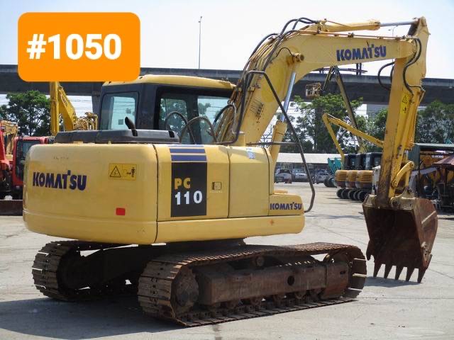 Komatsu PC110-7 รถเก่านอก ไฟฟ้าครบ มีลายแย็ก เอกสารแจ้งจำหน่าย