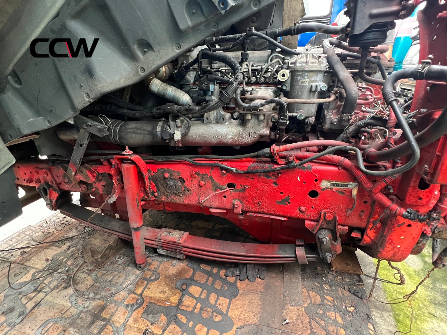 ชุดตัด HINO MEGA หัวกว้าง พร้อมเครื่อง JO8E:270 แรงม้า