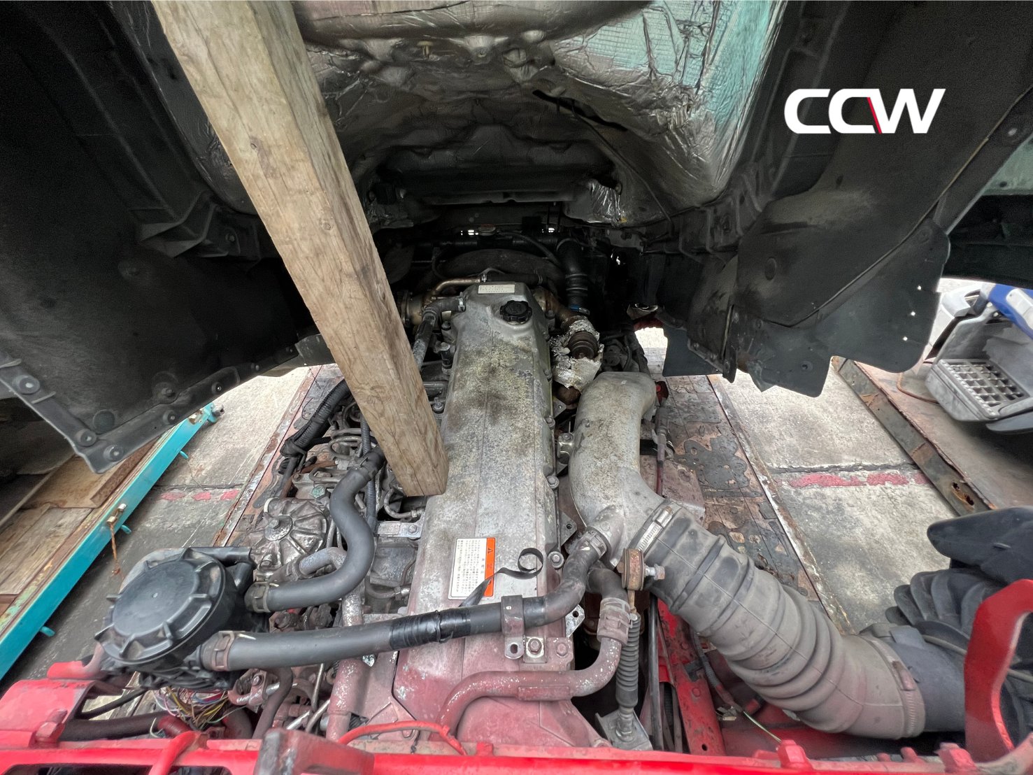 ชุดตัด HINO MEGA หัวกว้าง พร้อมเครื่อง JO8E:270 แรงม้า