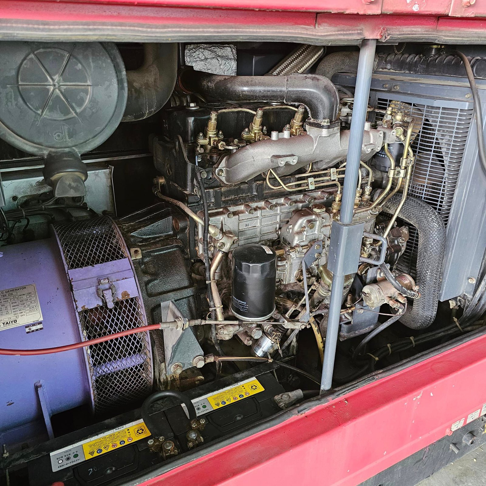 เครื่องปั่นไฟ AIRMAN รุ่น AS (เก็บเสียงพิเศษ) ขนาด 60 KVA เครื่องยนต์ ISUZU 4 BG TURBO สภาพเดิมๆ เคร เครื่องปั่นไฟ AIRMAN รุ่น AS (เก็บเสียงพิเศษ) ขนาด 60 KVA เครื่องยนต์ ISUZU 4 BG TURBO สภาพเดิมๆ เคร